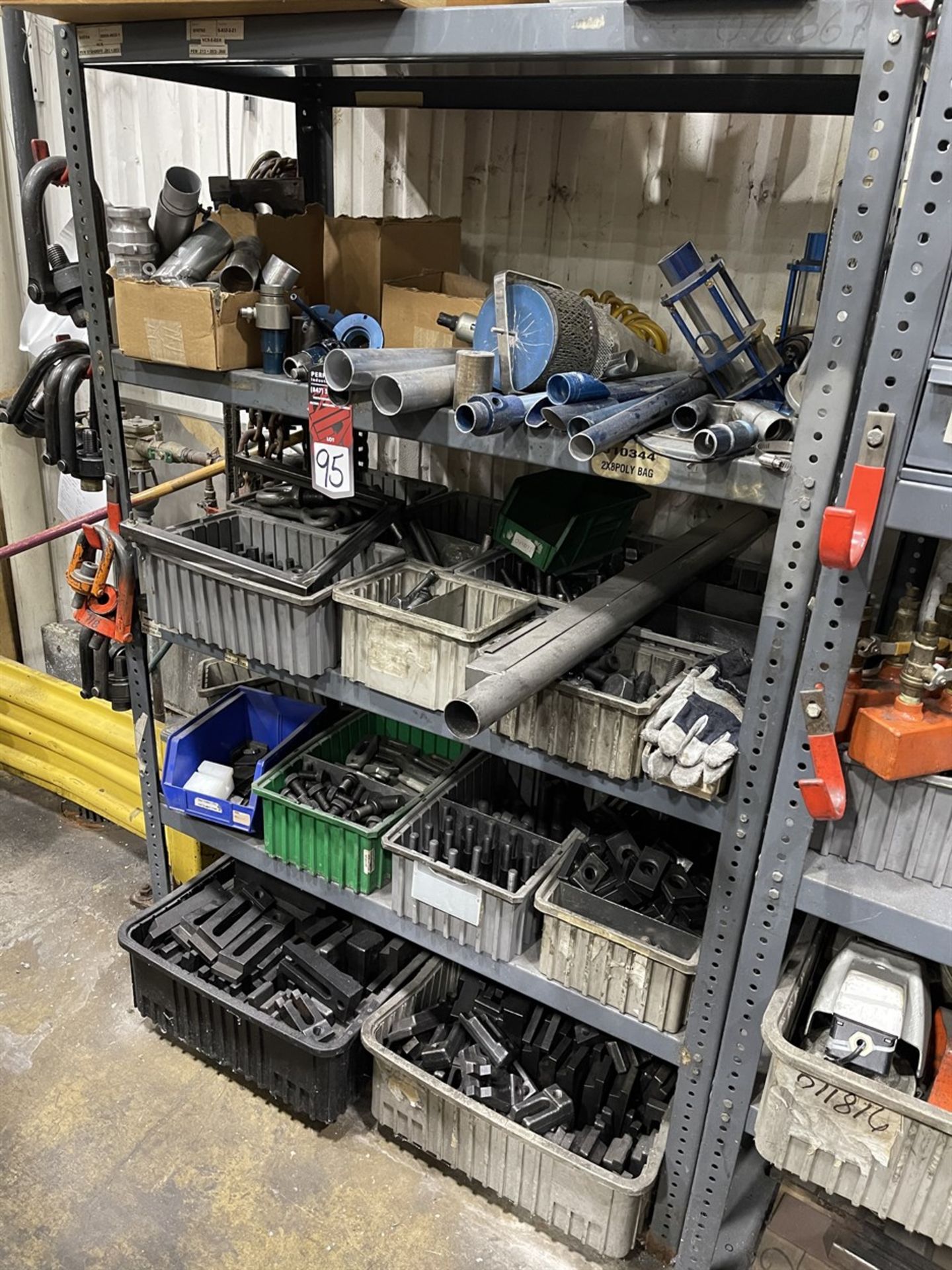 Rack w/ Large Assortment of Clamping