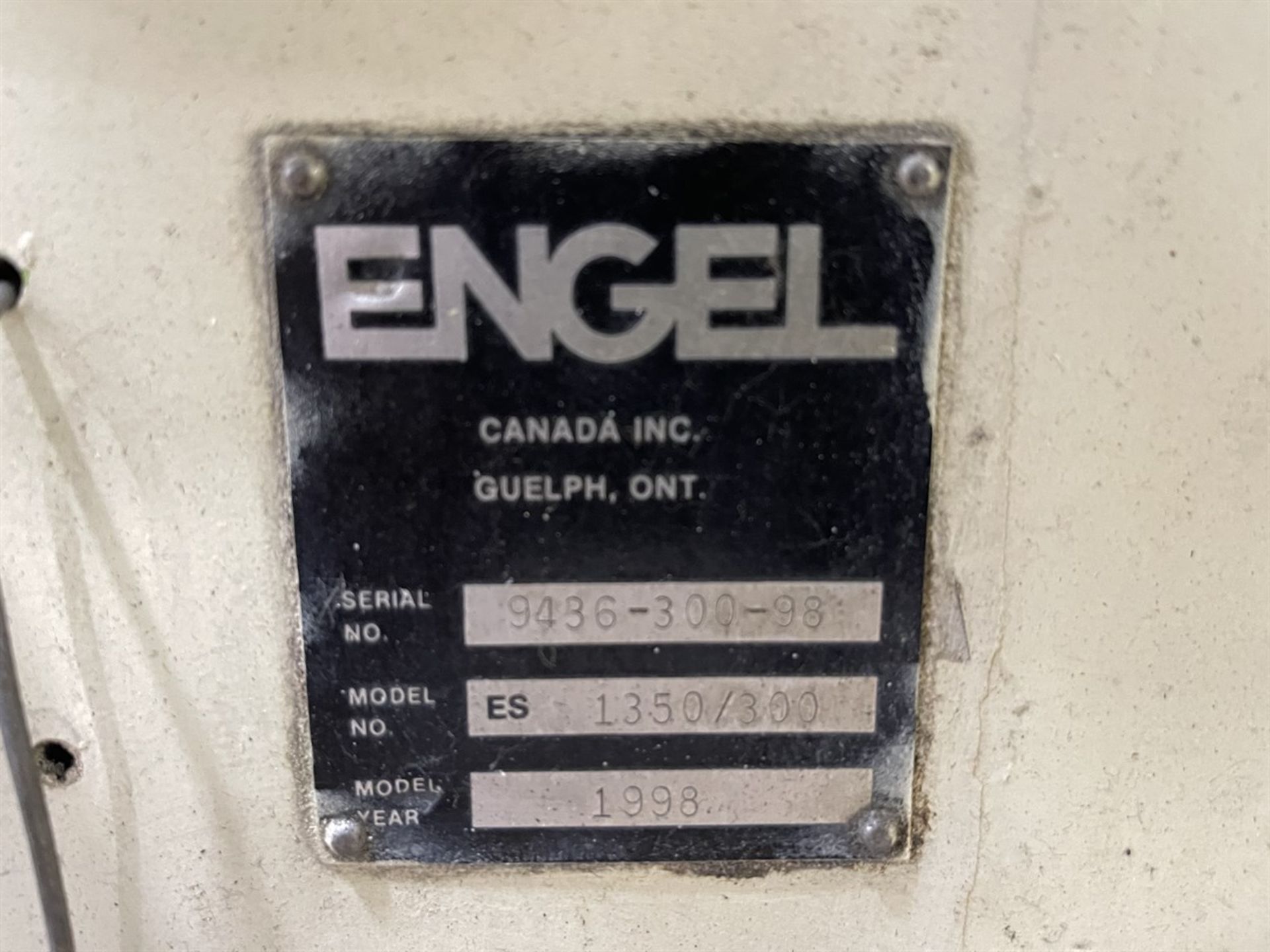 300 Ton ENGEL ES 1350/300 Hydraulic Injection Molder, s/n 9436/300/98, w/ CC100-A03 Control, 23.9 - Image 10 of 14