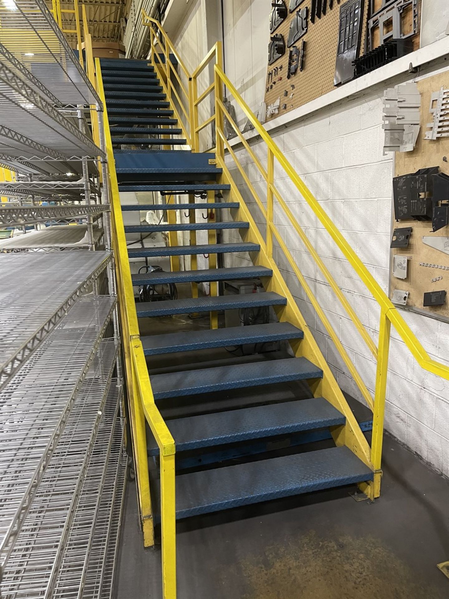 Mezzanine, 14'4"W x 120'L x 12' Under Deck, w/ (2) Staircases and (2) Loadout Gates - Image 10 of 13