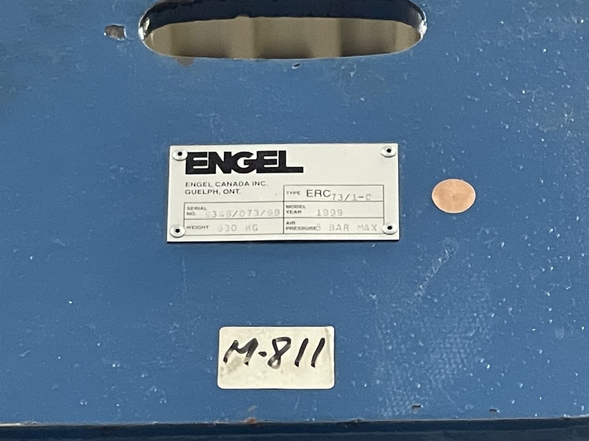 750 Ton ENGEL ES 4550/750 AH Hydraulic Injection Molder, s/n 0548/750/99, w/ CC100-A03 Control, 80 - Image 15 of 15