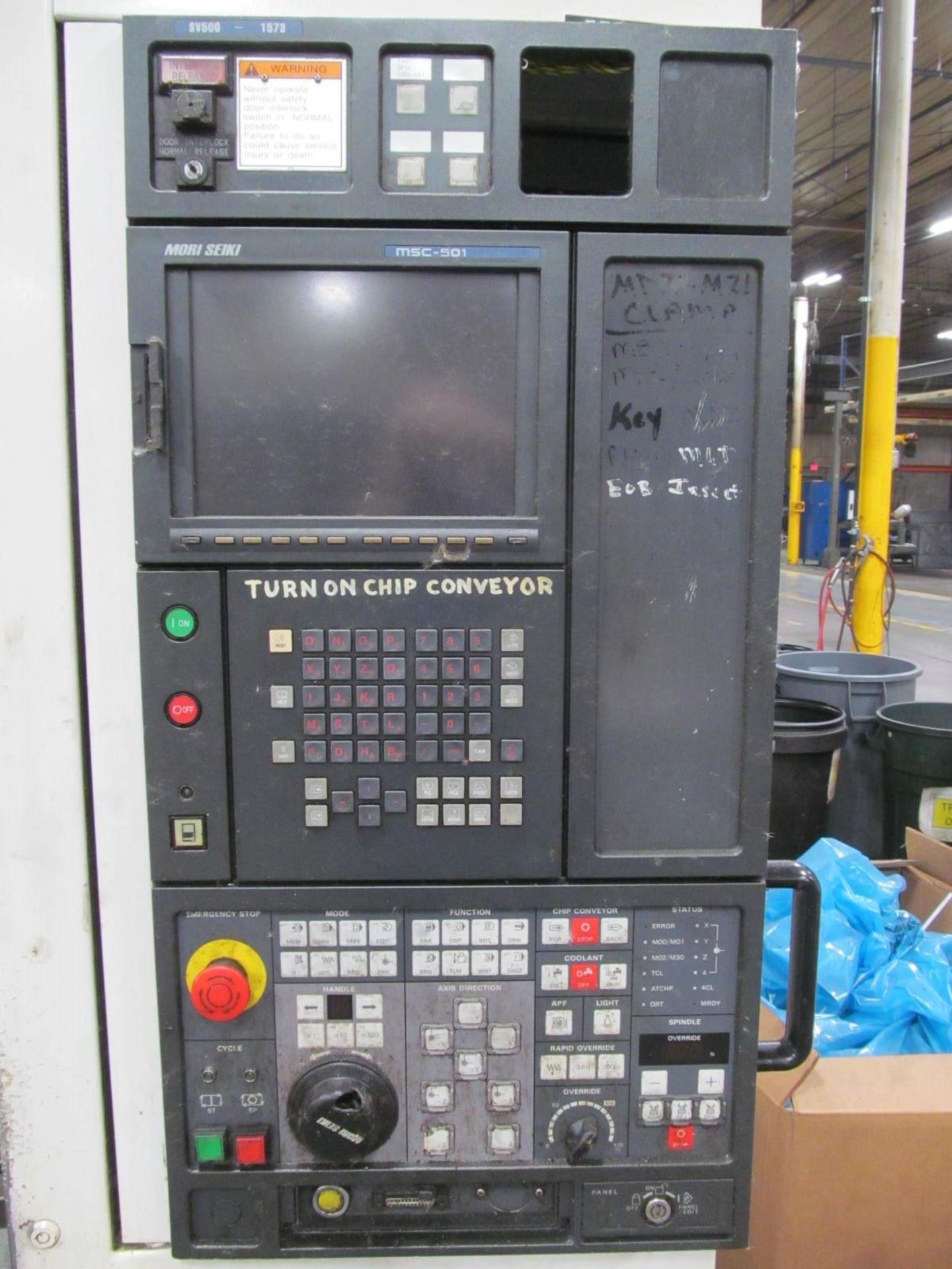 MORI SEIKI SV500/50 Vertical Machining Center, s/n 1573, w/ MSC-501 Control - Image 5 of 6