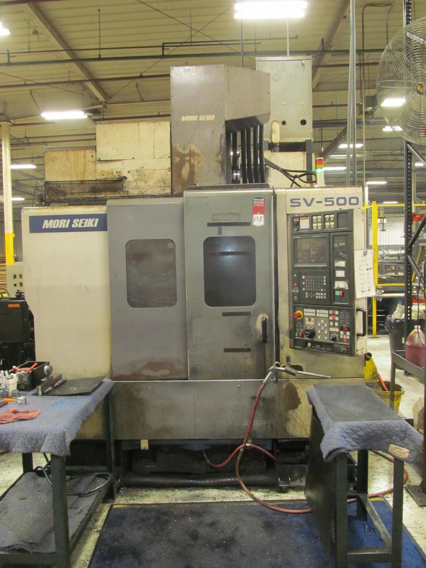 MORI SEIKI SV500/50 Vertical Machining Center, s/n 1519, w/ MSC-501 Control, Dual MAYFRAN Chip-