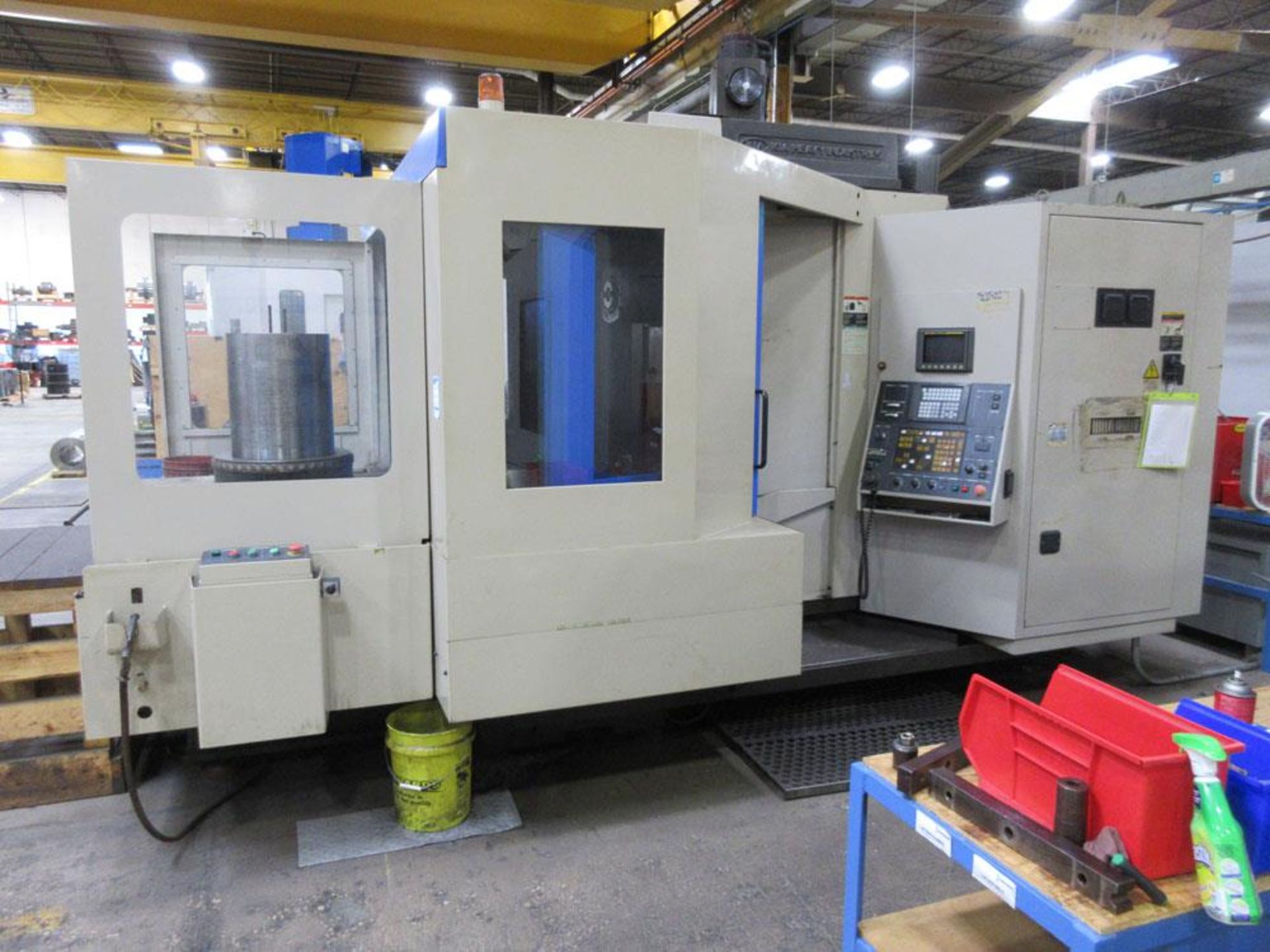 1999 KIA Model Center H63 CNC Horizontal Machining Center, s/n KH630117, (2) 25" x 25" pallets, - Image 3 of 9