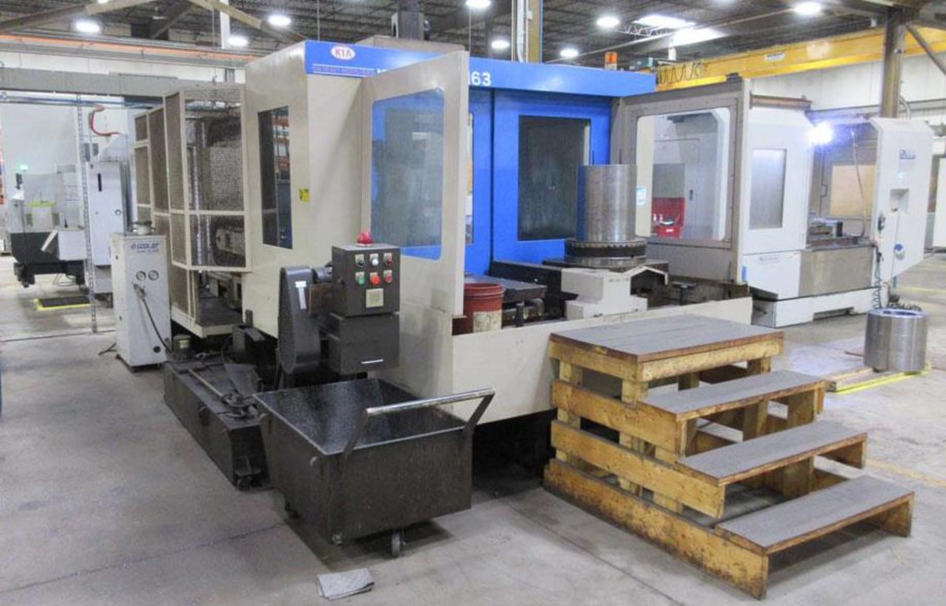 1999 KIA Model Center H63 CNC Horizontal Machining Center, s/n KH630117, (2) 25" x 25" pallets,