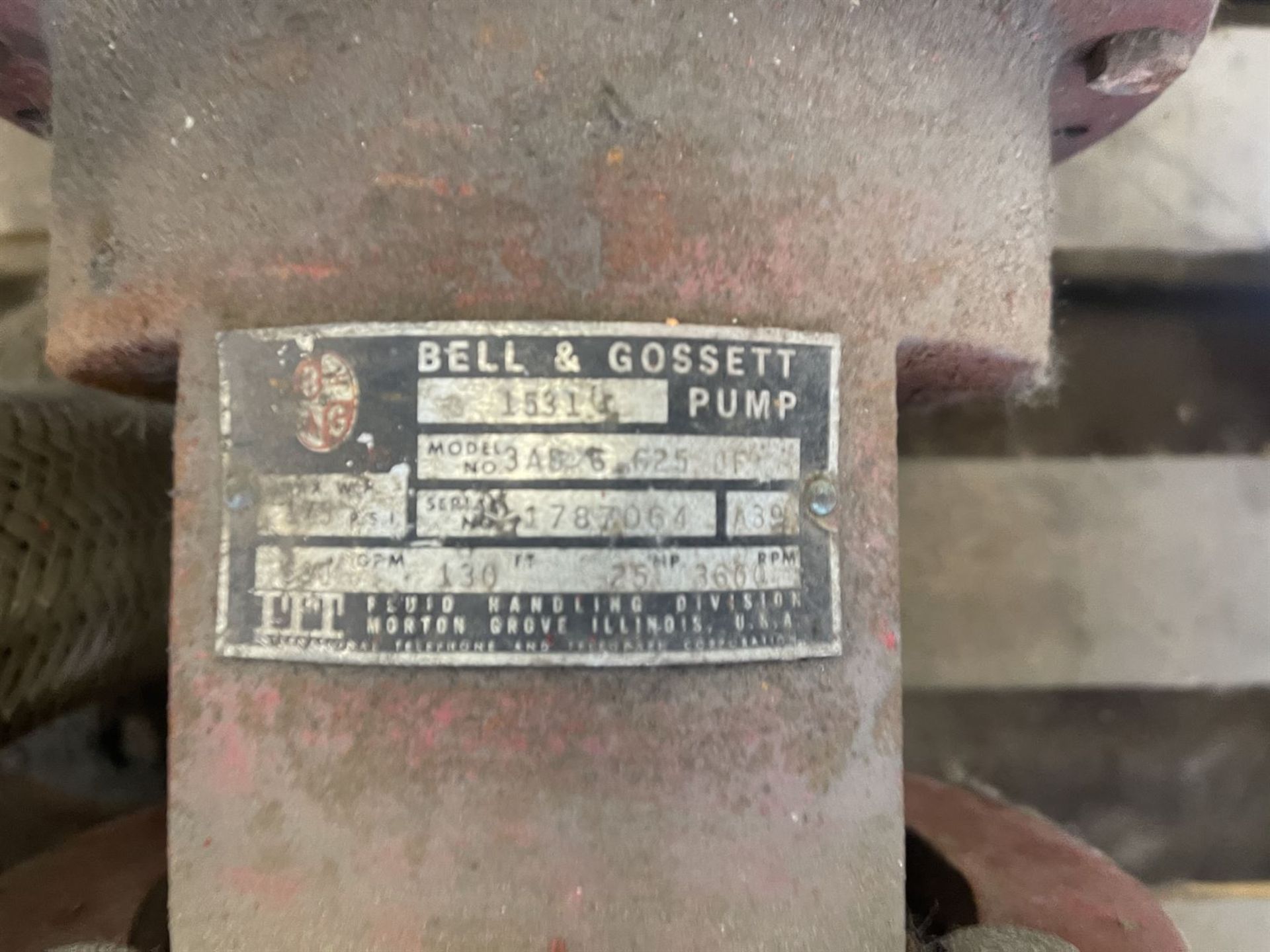 Lot Comprising Bell and Gossett pump - Image 2 of 3