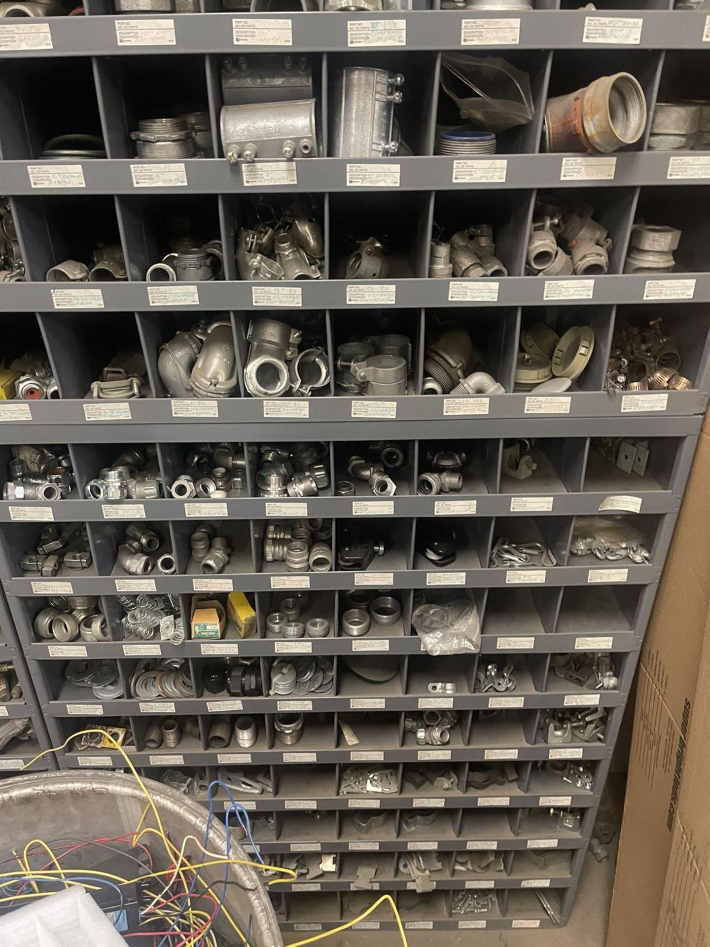 Parts Racks w/ Large Assortment of Fittings and Fuses - Image 5 of 5