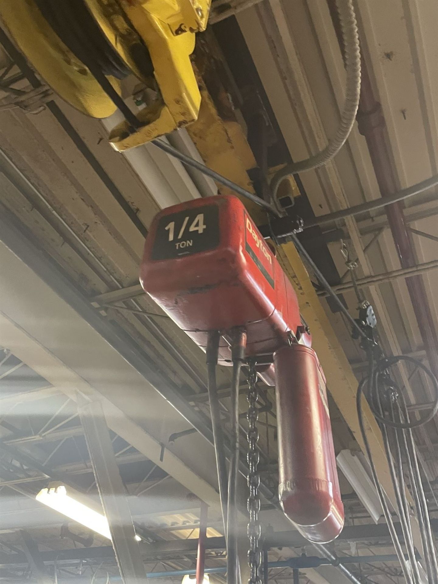 1/4 Ton Dayton Electric Hoist w/ Pendant Control - Image 3 of 3