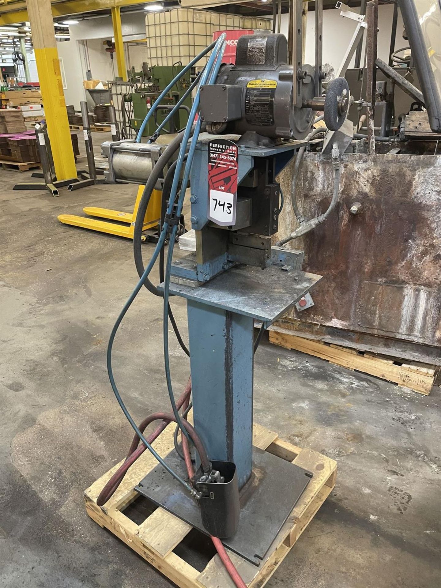 Custom Grinder Setup on Steel Stand w/ Baldor 1/2 HP Motor