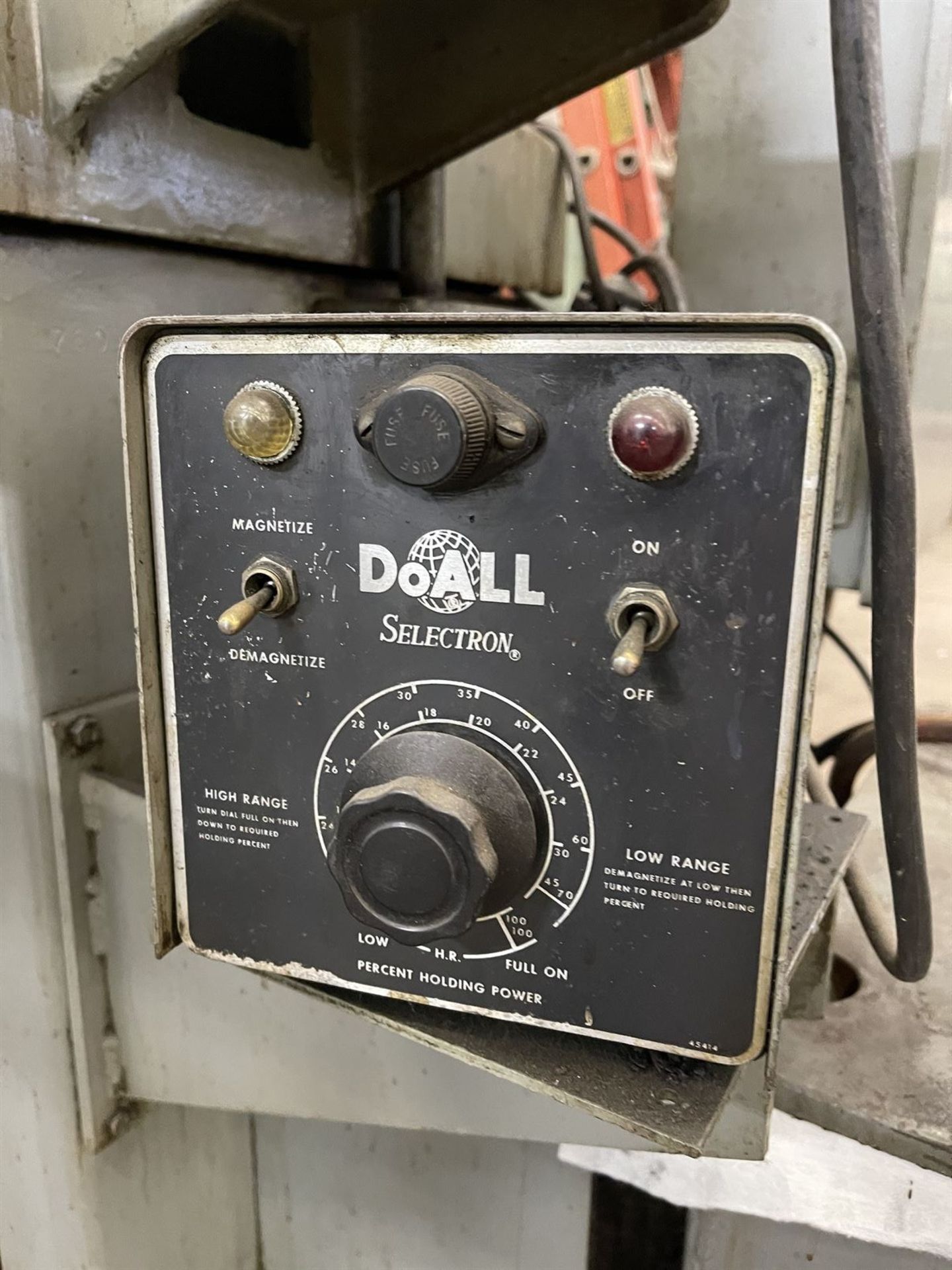 DOALL D618-7 Surface Grinder, s/n 219-75709, 6" x 18" Magnetic Chuck, Power Feed, DoAll Selectron - Image 7 of 7