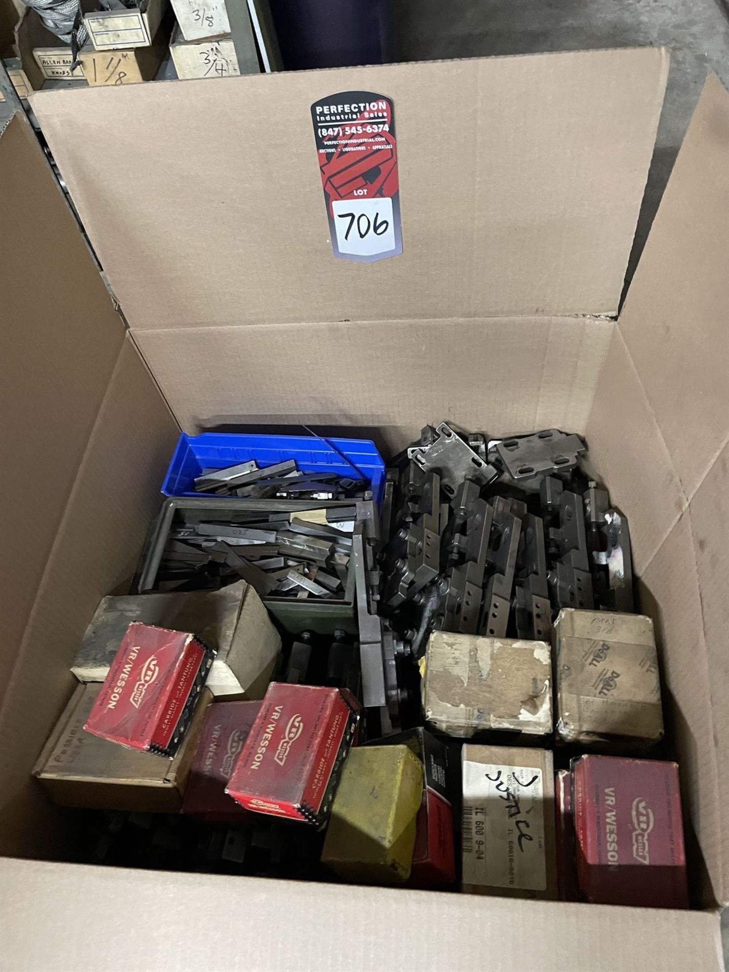 Box of Blade Teeth and Fixtures