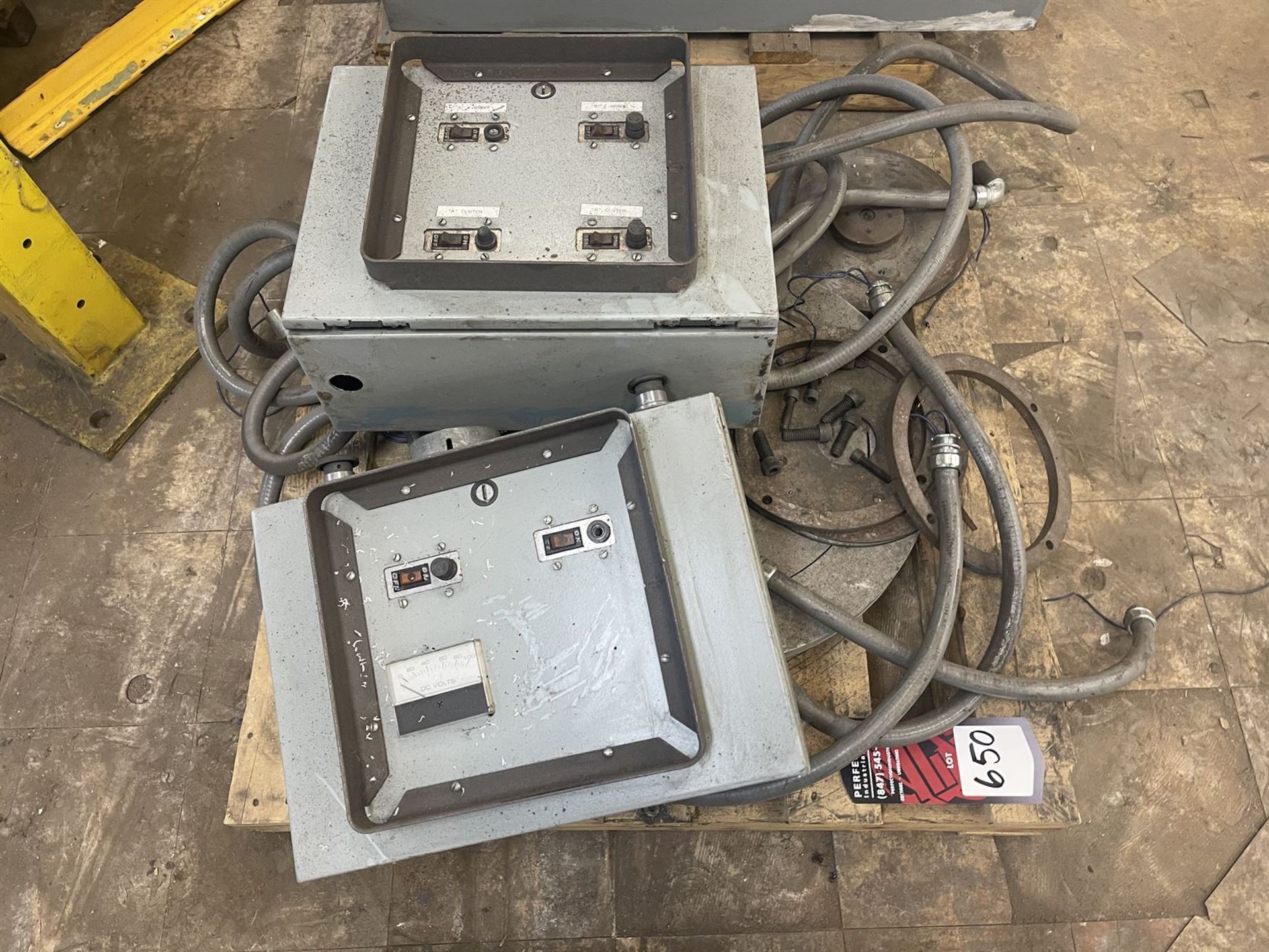 Lot of (2) voltage box readers - Image 2 of 2