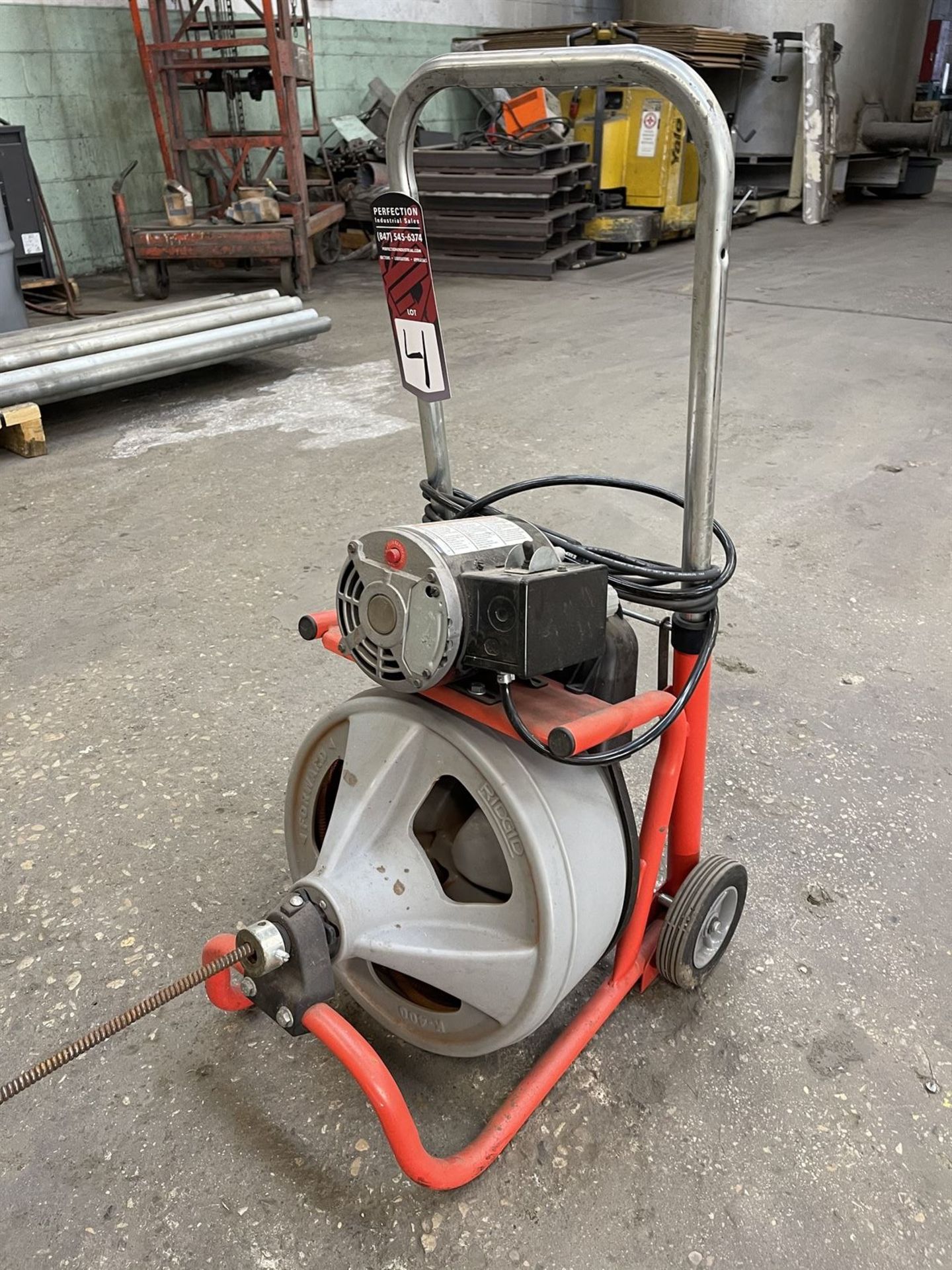 RIDGID K400 Drum Machine, s/n B814576370314