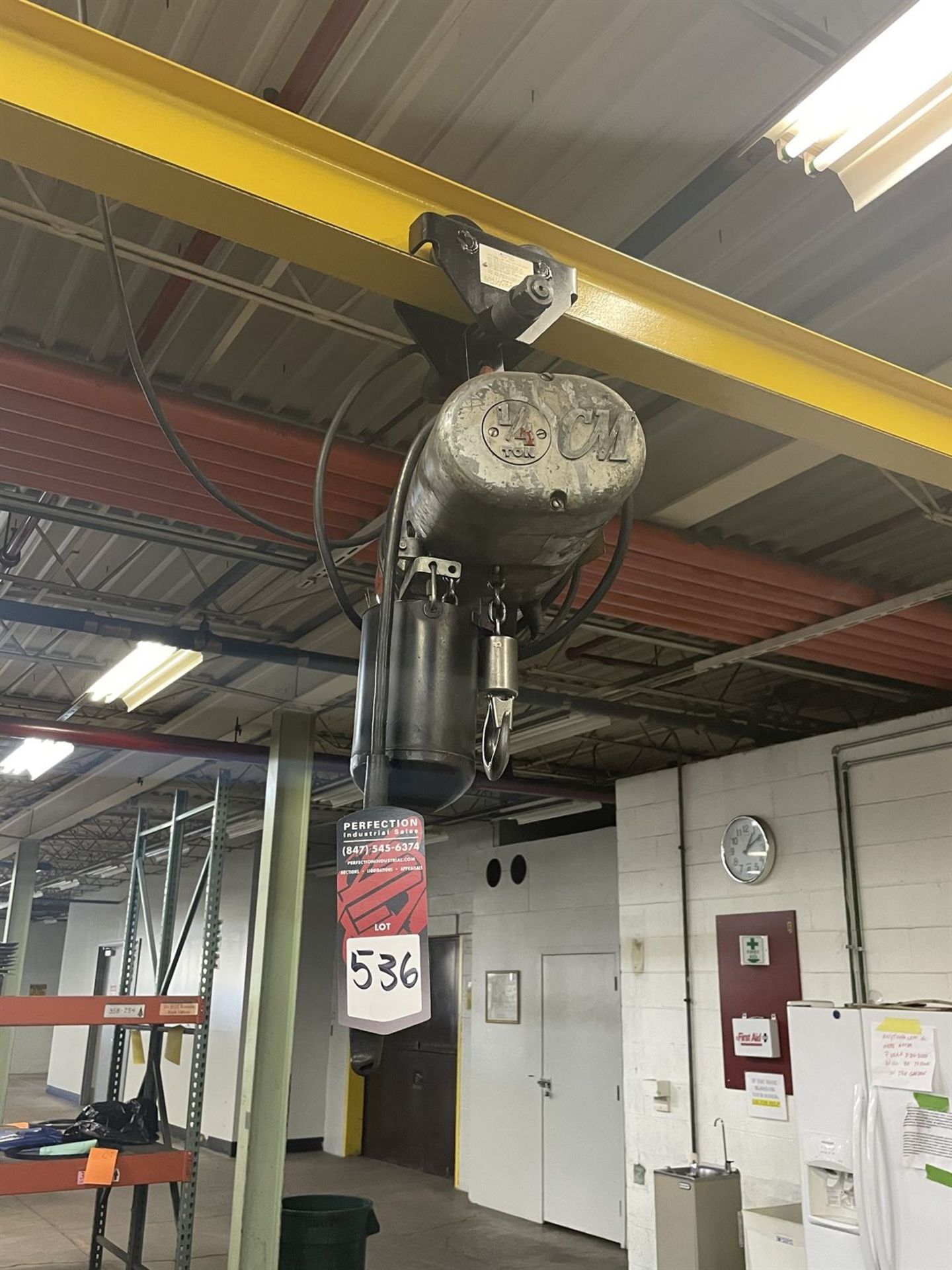 1/4 Ton CM Lodestar Electric Hoist w/ Pendant Control - Image 2 of 2