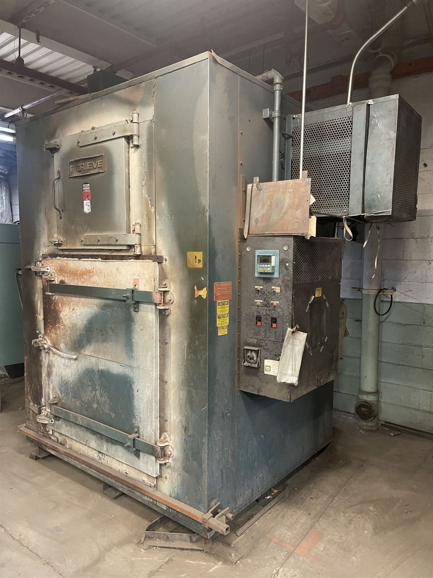 GRIEVE HB-1250 Electric Furnace, s/n 520009, 1250 Degree F Max Temp, 60 KW Heat Input