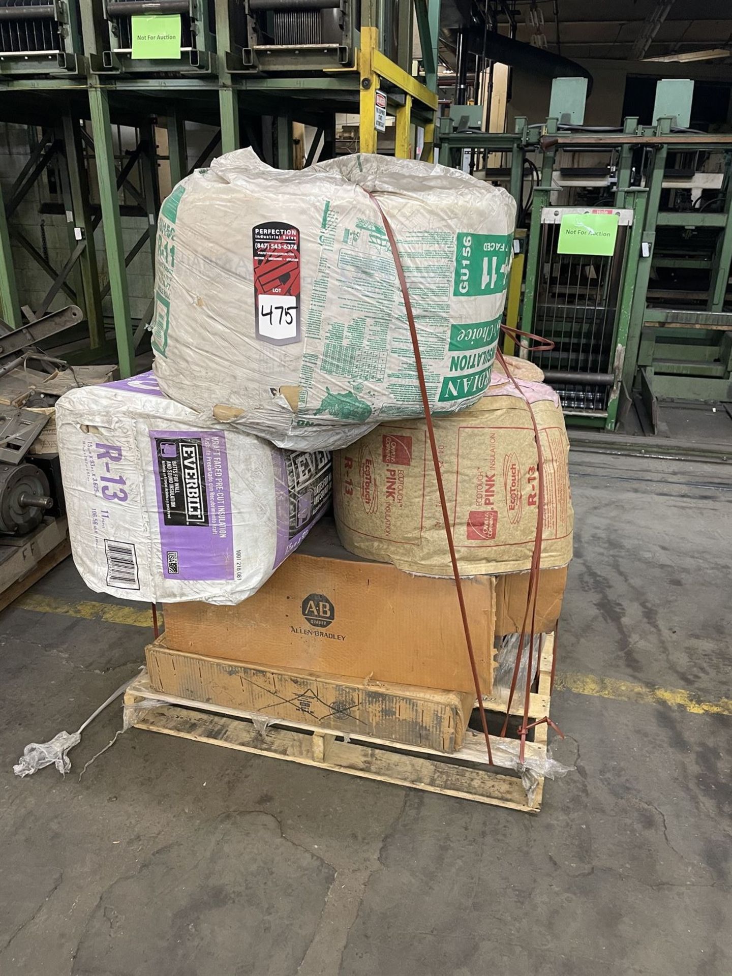 Pallet comprising of Assorted insulation