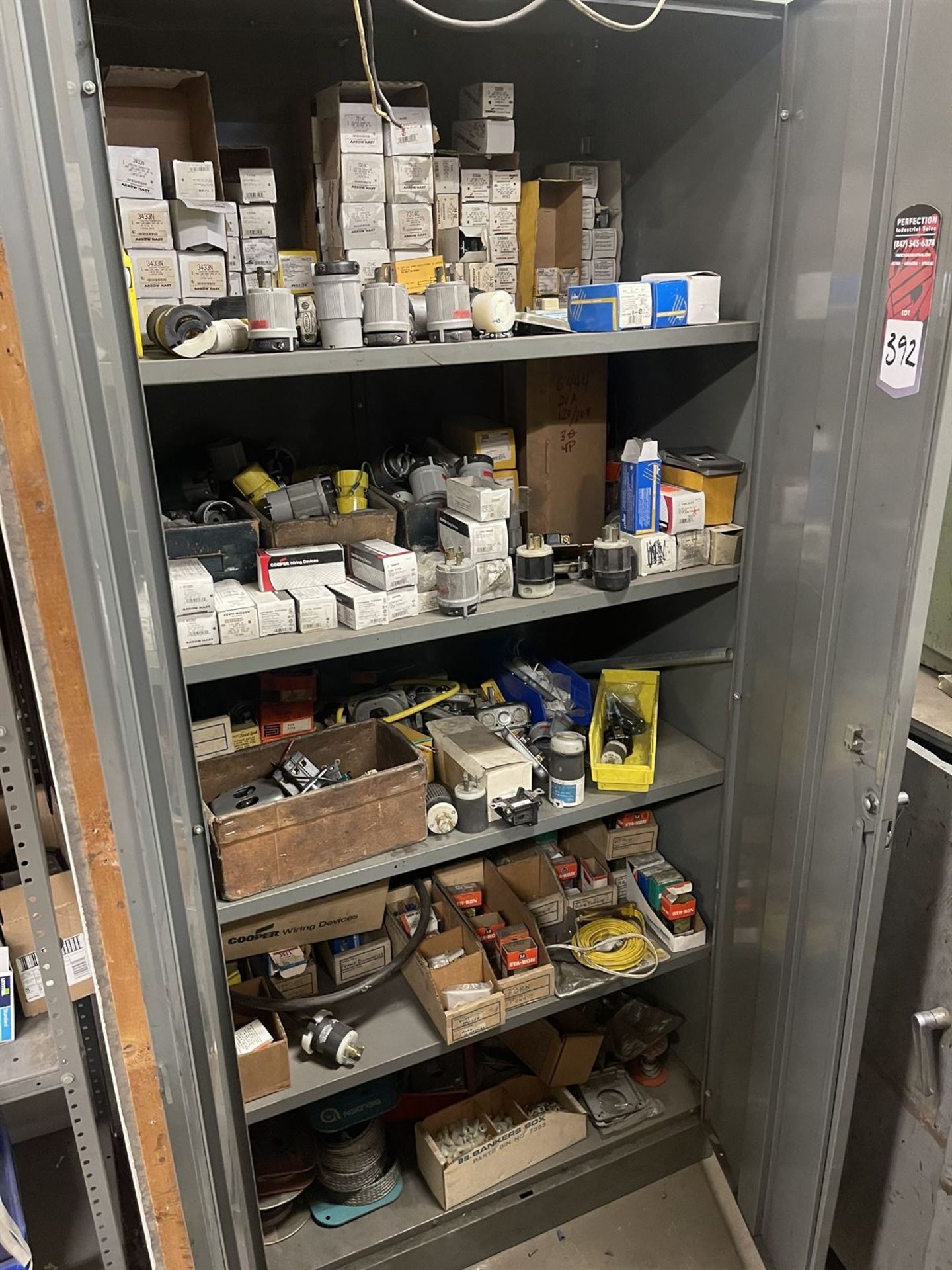 Shop Cabinet w/ Assorted electronics