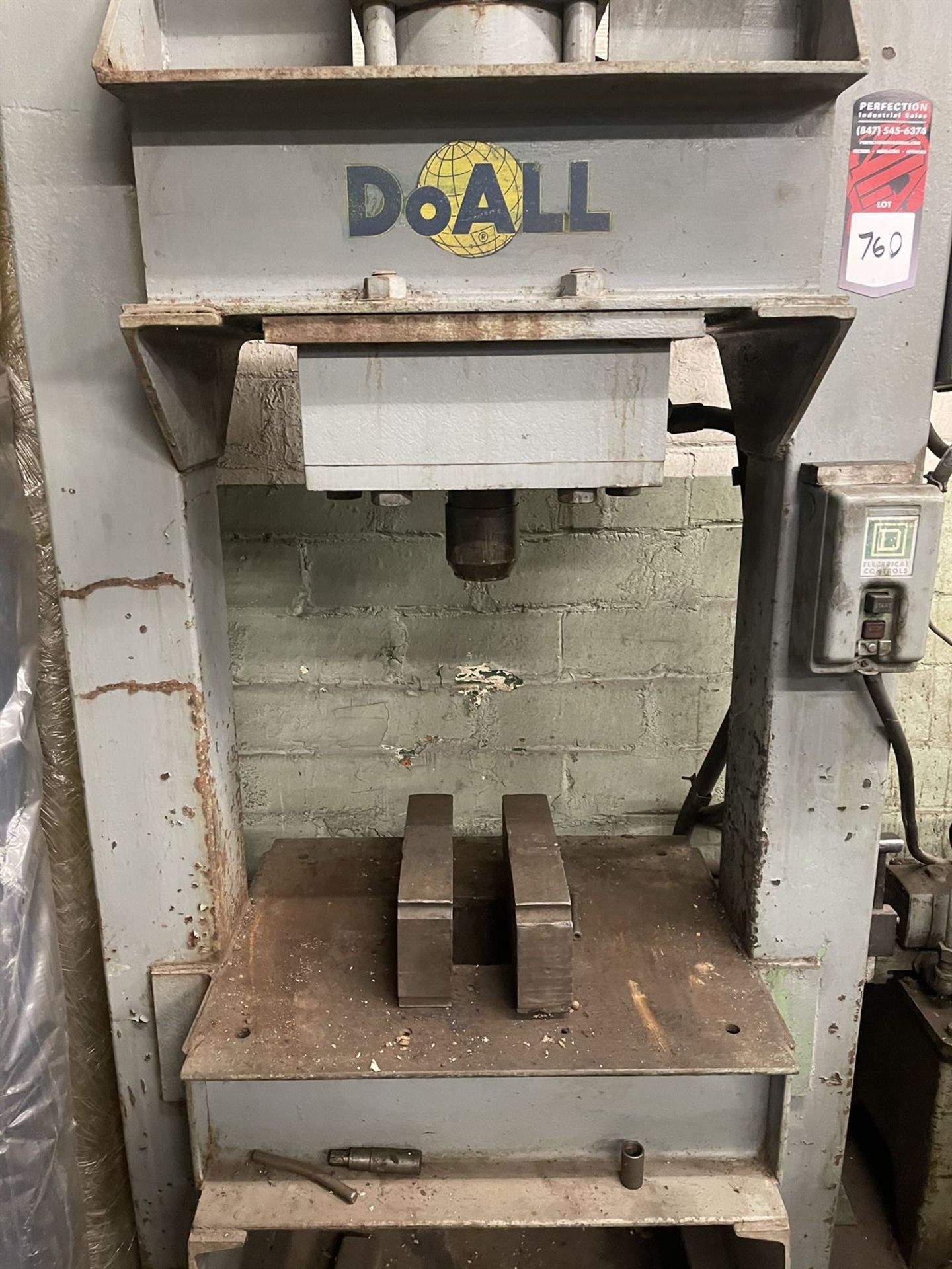 DOALL H-Frame Hydraulic Shop Press - Image 3 of 5