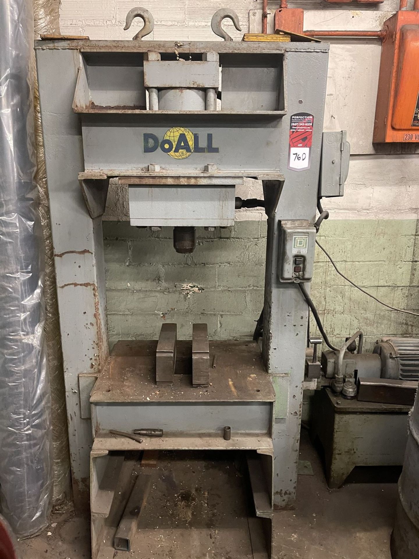DOALL H-Frame Hydraulic Shop Press - Image 2 of 5