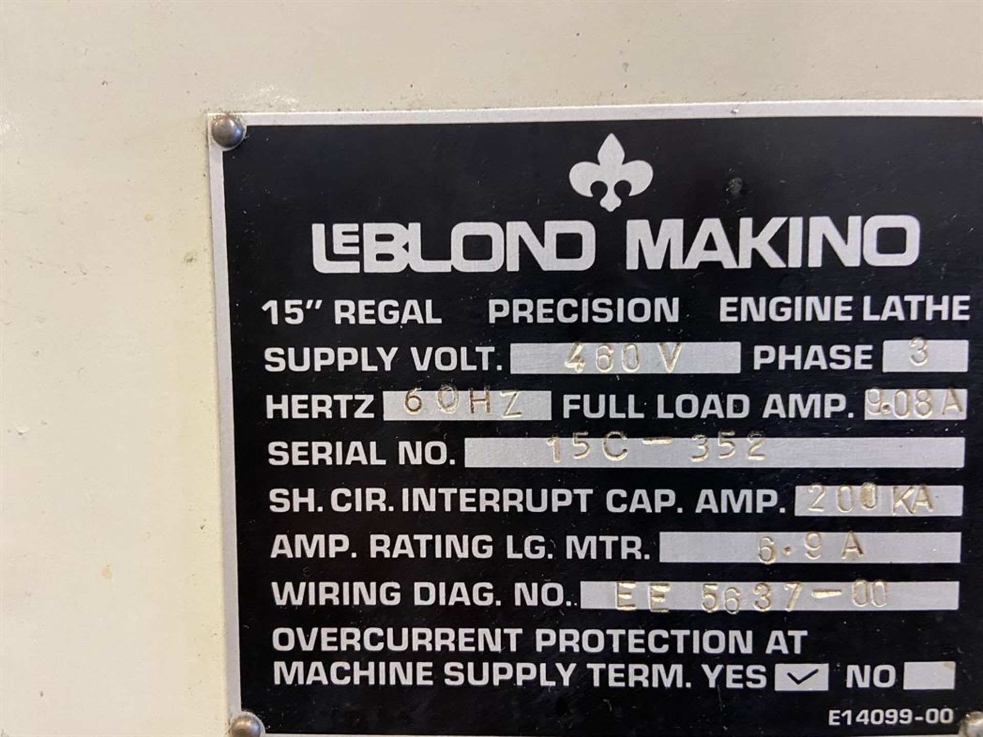 LeBlond Makino Regal Servo Shift Lathe, 16/9 x 60", 12" 4-Jaw, IN/MM, Taper, DRO, Aloris type Tool - Image 10 of 10