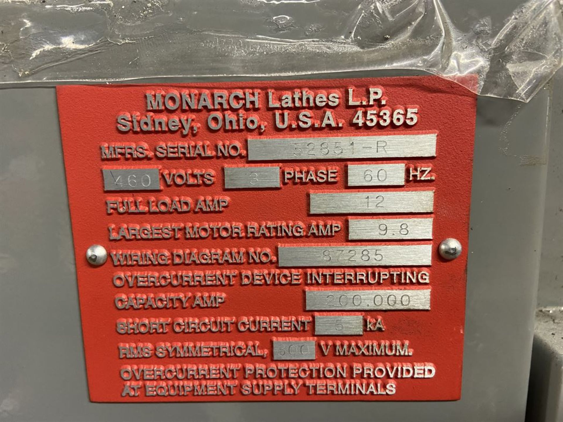 Monarch 10EE Lathe, 13x24, 6" 3-Jaw, Aloris, Taper, DRO, Collet Pull, Rebuilt by Monarch. s/n - Image 7 of 10