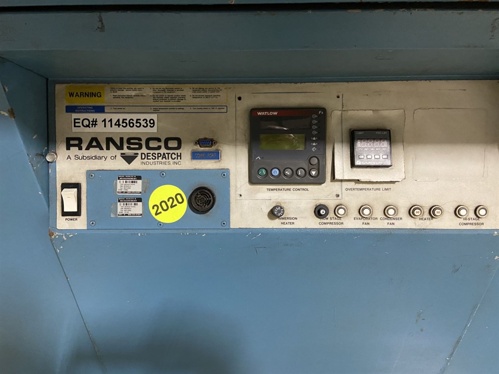 Ransco Despatch 16335-1 Environmental Chamber, s/n 130279 with Temp Range; 73 to 177 Deg. C - Image 2 of 5