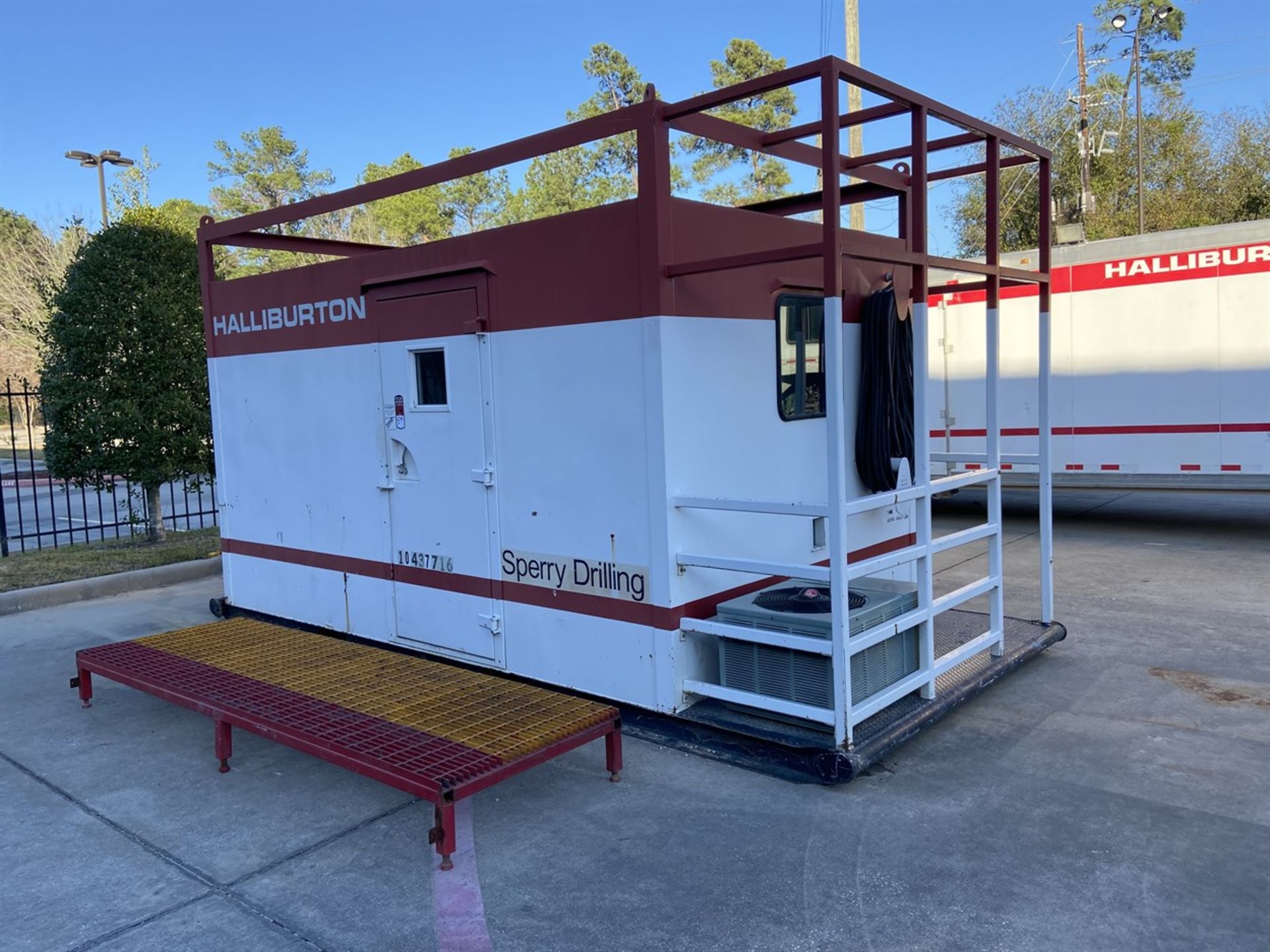 Skid Mounted 20' Portable Office with Power Connect & Air Conditioning