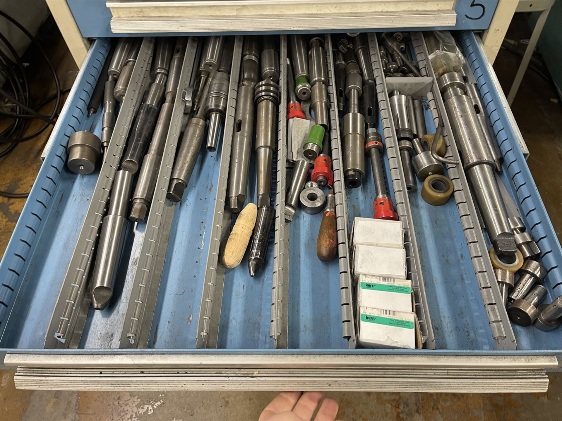 Ball Bearing Tool Cabinet w/ Large Assortment of Roll Grinder Tooling - Image 6 of 10