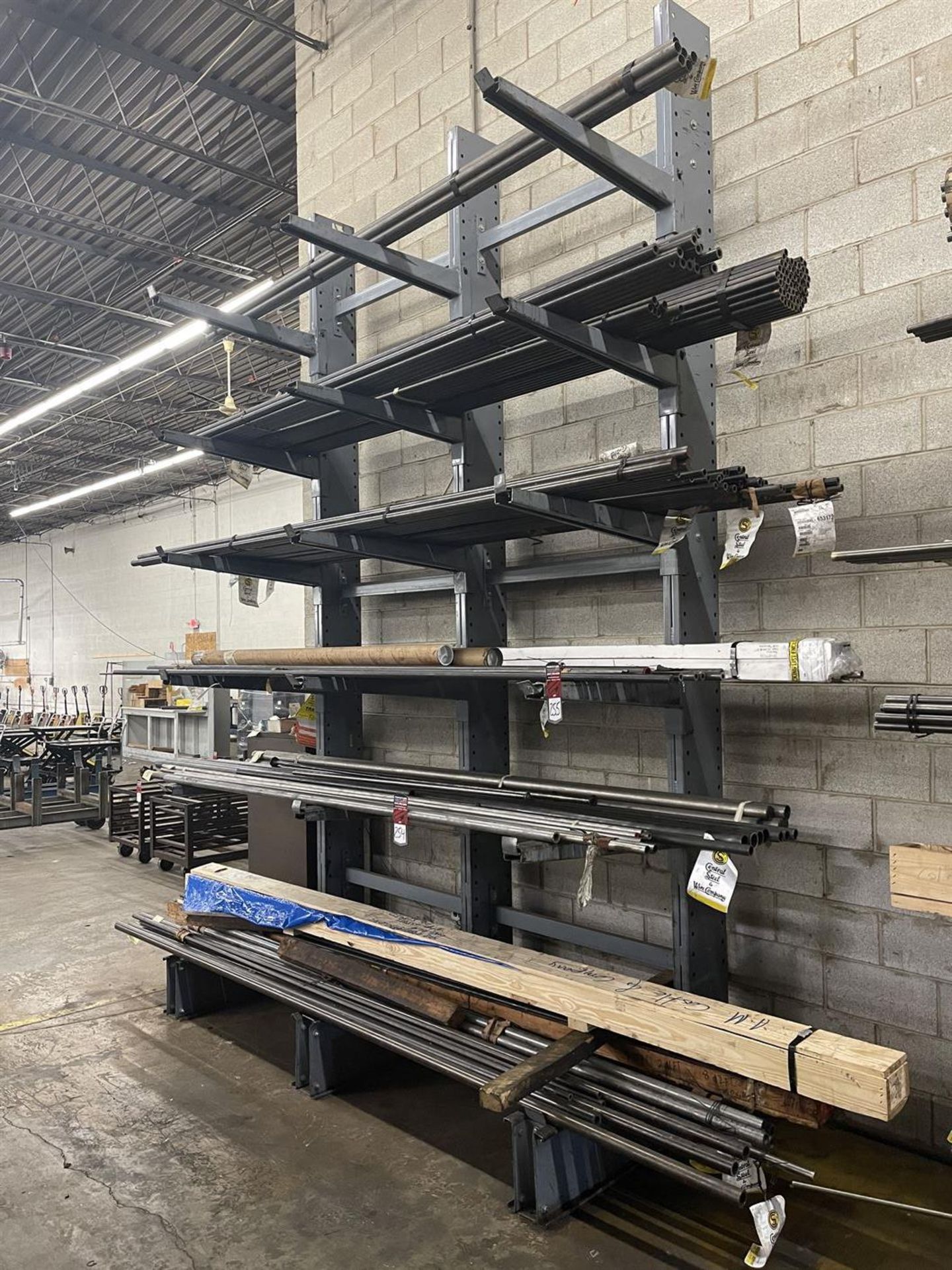 Cantilever Rack, 14'T x 8' W x 3'Arms, (Contents Not Included)