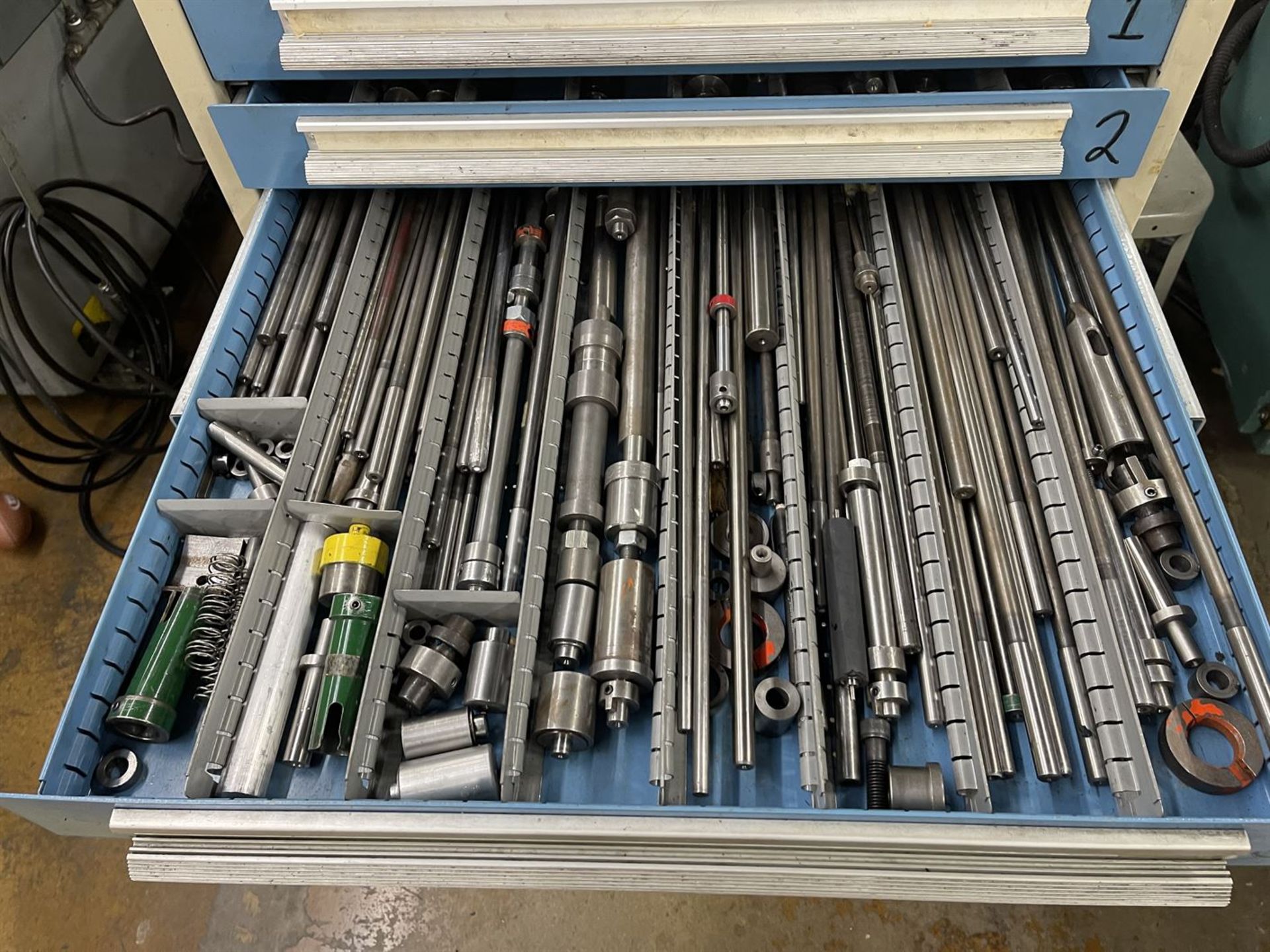 Ball Bearing Tool Cabinet w/ Large Assortment of Roll Grinder Tooling - Image 3 of 10