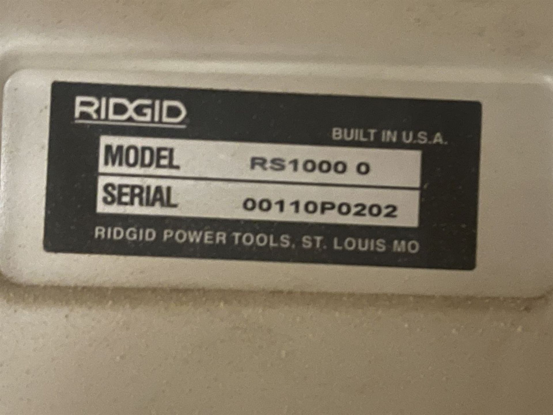 RIDGID RS1000 Radial Arm Saw, s/n 00110P0202 - Image 4 of 4