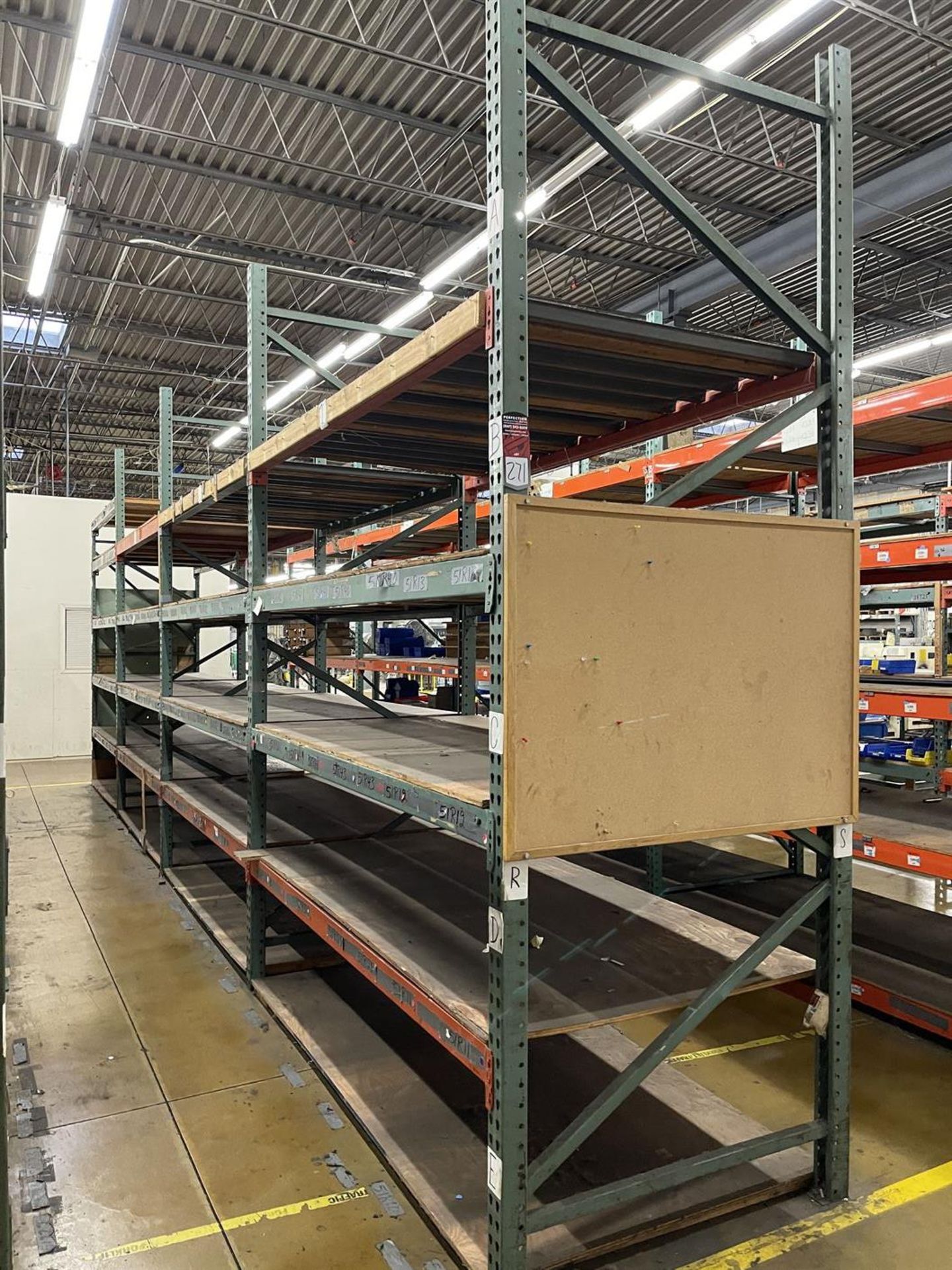 (4) Sections of Pallet Racking, 11'6'T x 8'W x 48" Deep