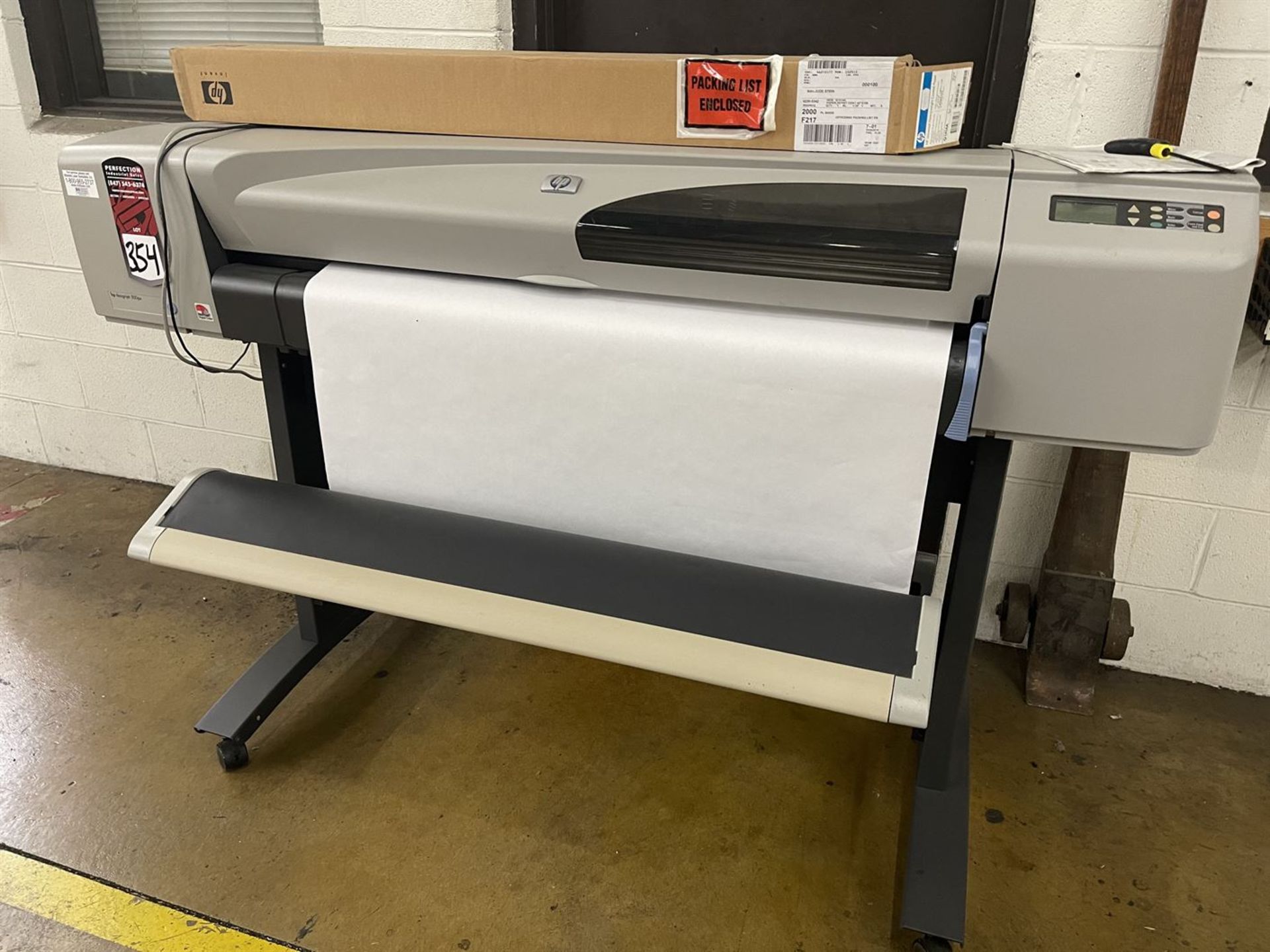 HP DesignJet 500ps Large Format Printer, s/n SG3CF66108B