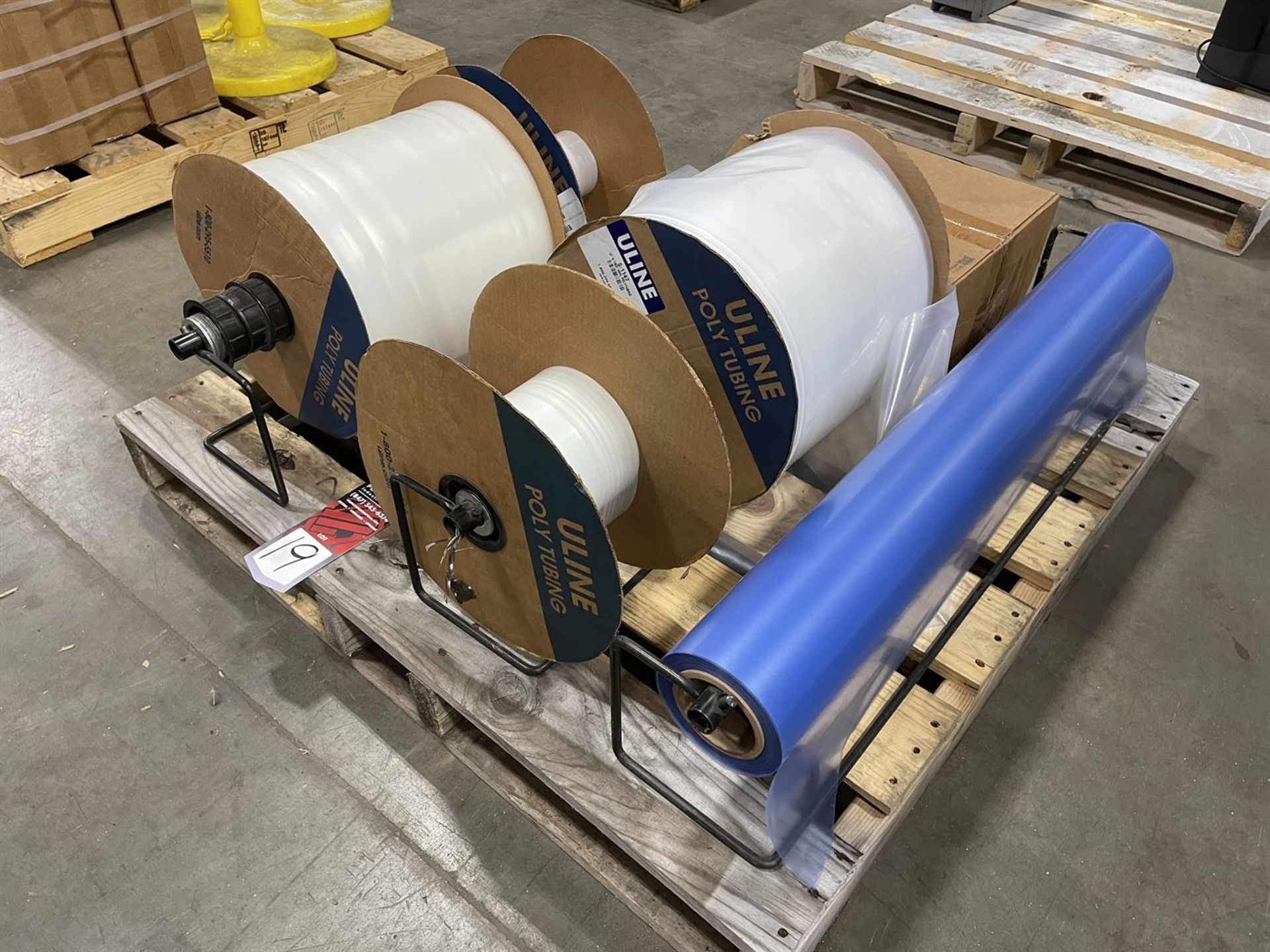 Pallet of ULINE Poly Tubing w/ Roll Dispensers - Image 2 of 3