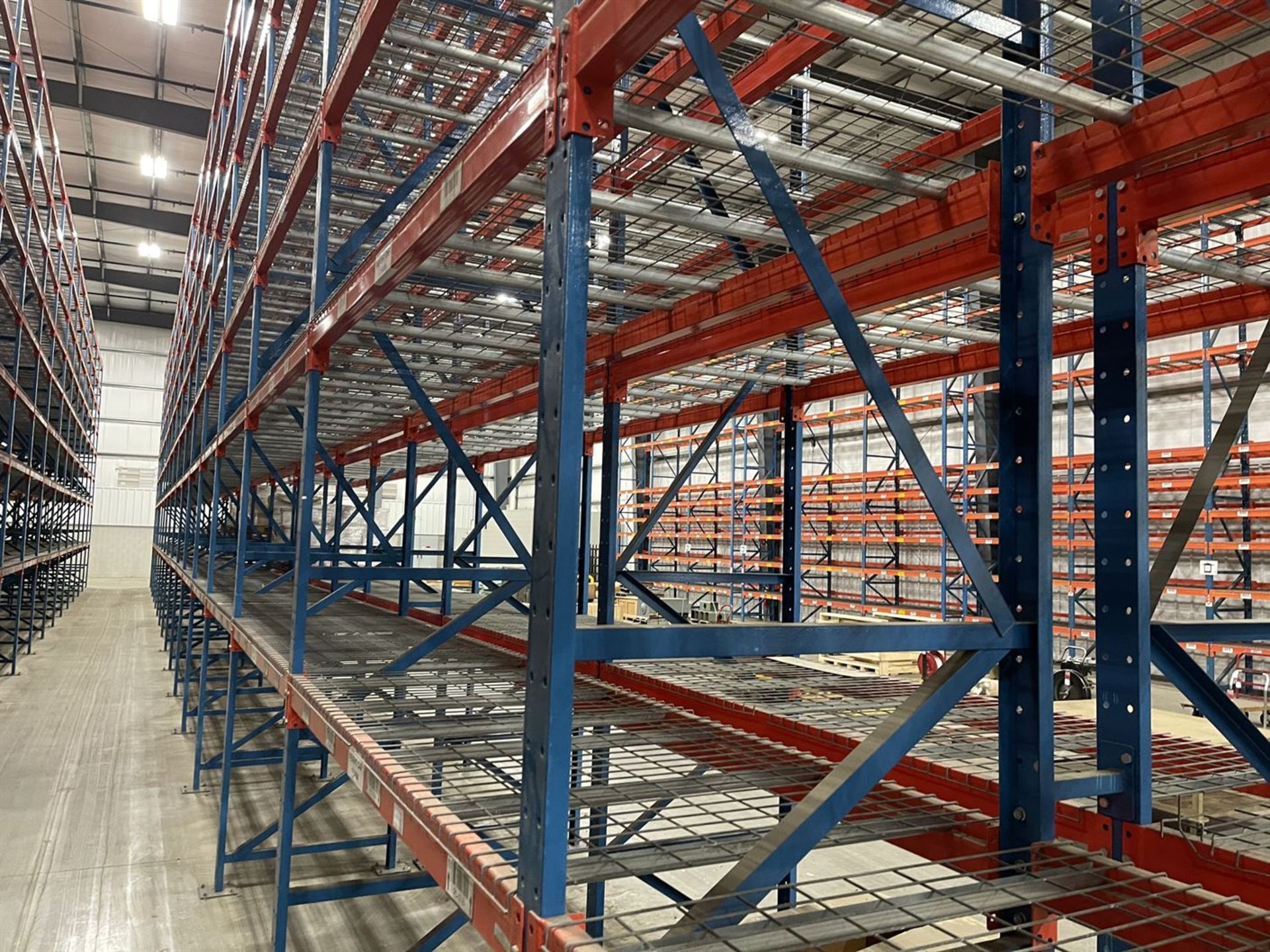 Row of (18) Sections of STEEL KING Pallet Racking, Approx. 25'T x 8'W x 42" Deep Per Section, w/ - Image 4 of 4