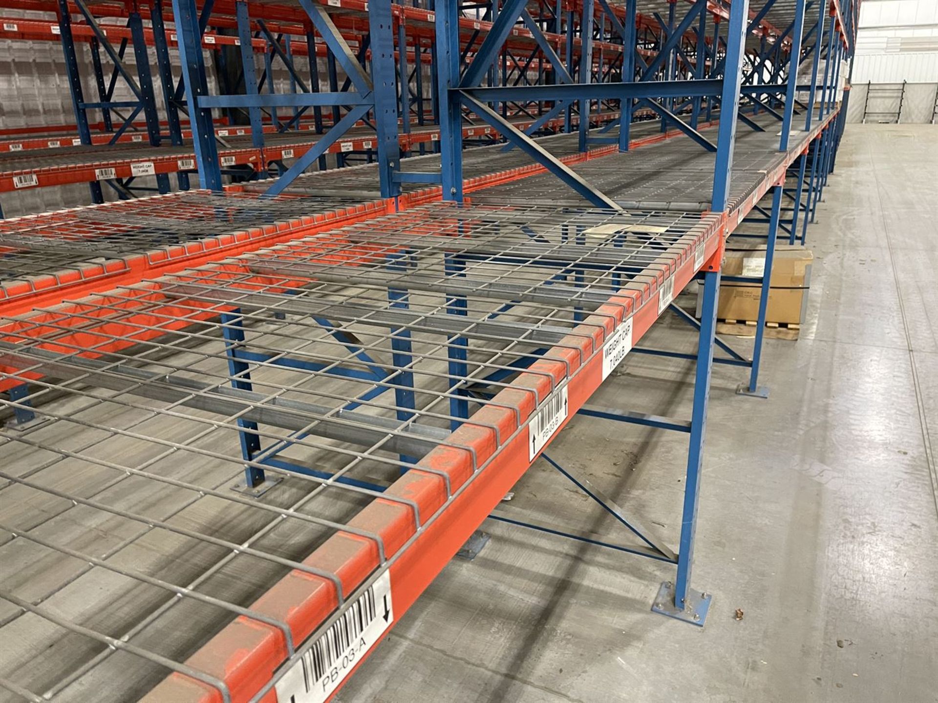 Row of (18) Sections of STEEL KING Pallet Racking, Approx. 25'T x 8'W x 42" Deep Per Section, w/ - Image 3 of 5