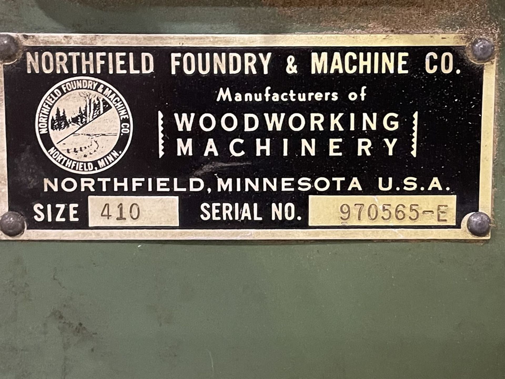 NORTHFIELD 410 Upcut Saw, s/n 970565-E, w/ Roller Conveyor In and Out Feed - Image 5 of 5