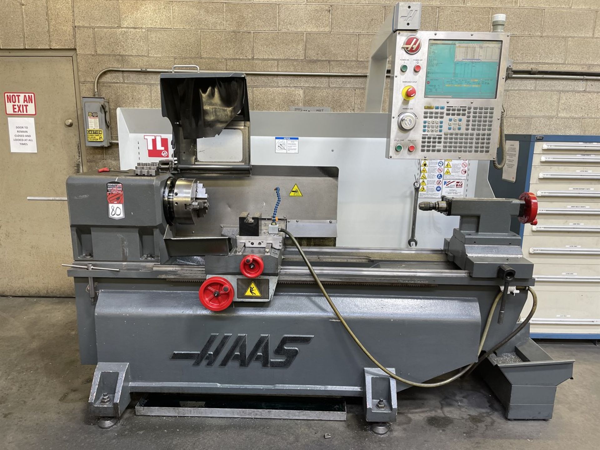 2010 HAAS TL-2 CNC Lathe, s/n 3086501, w/ HAAS Control, 10" 3-Jaw Chuck, 48" Max Turning Length, 16" - Image 2 of 9