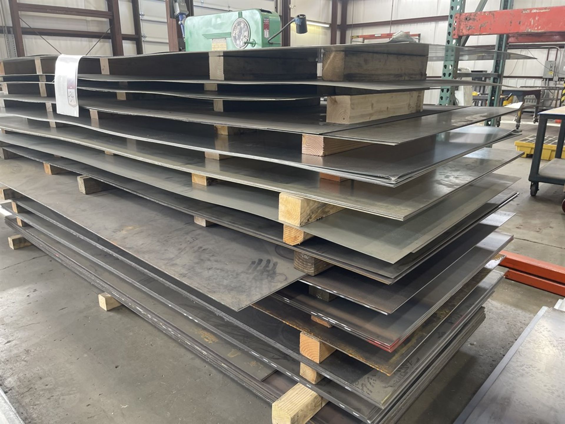 Lot of Assorted A36, A572 and Galvanized Steel Sheet Stock - Image 3 of 5