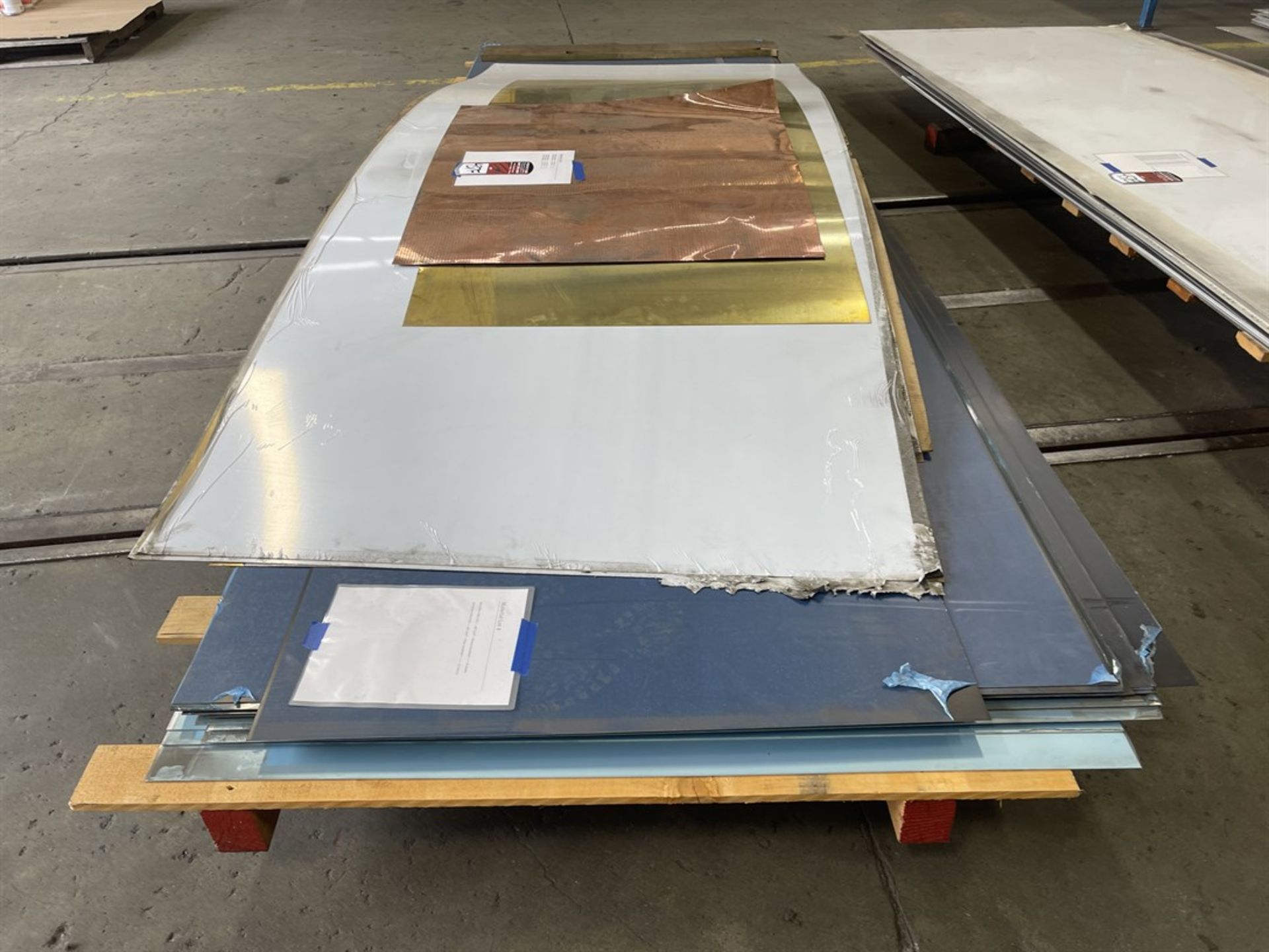 Lot of Assorted Sheet Stock Including Bronze and Clear Anodized 5052 Aluminum Sheet, Copper and - Image 2 of 5