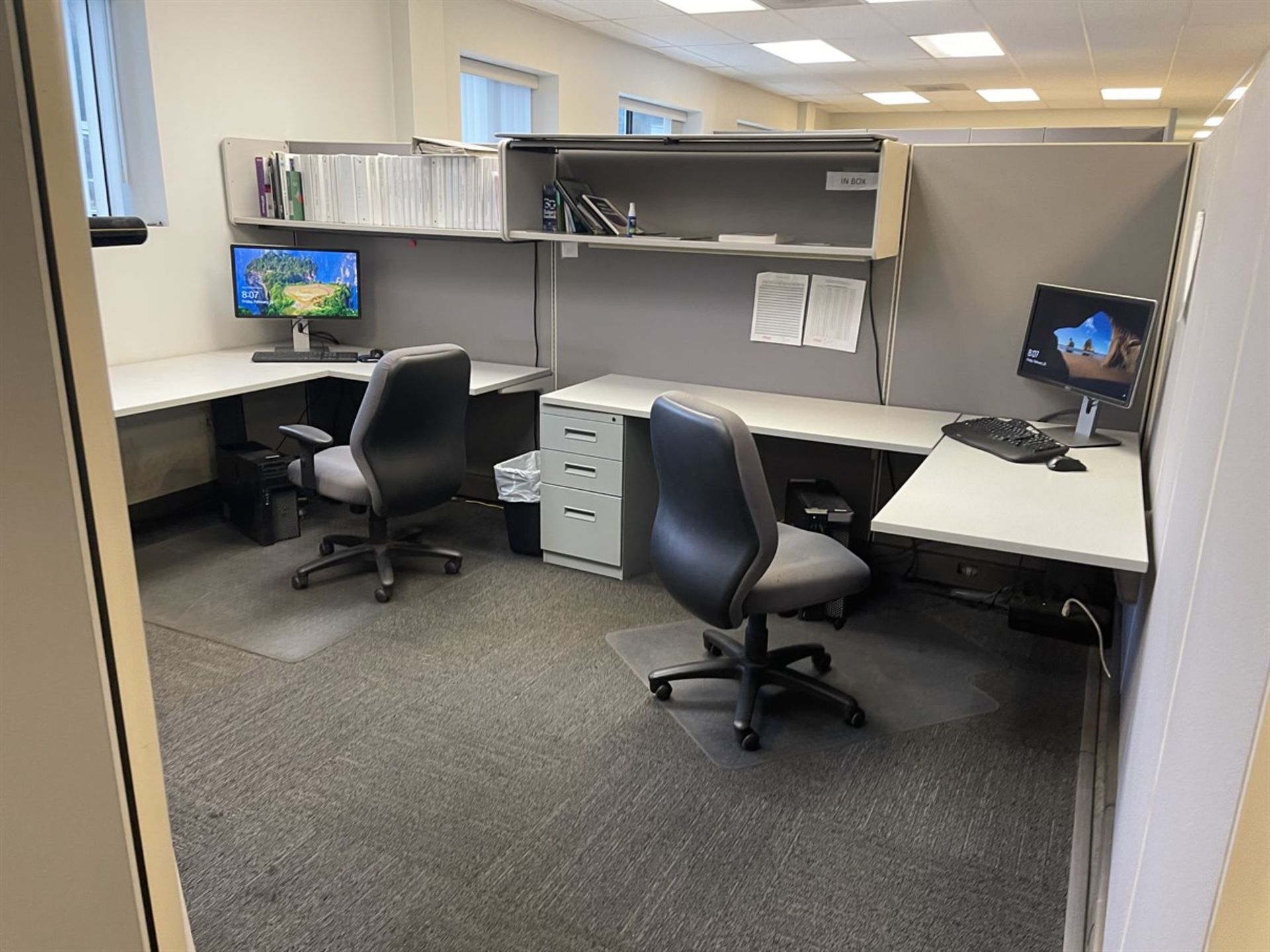 Office Area Comprising Large Cubicle Systems w/ Wall, Desks, and Chairs, (No Electronics or - Image 5 of 5