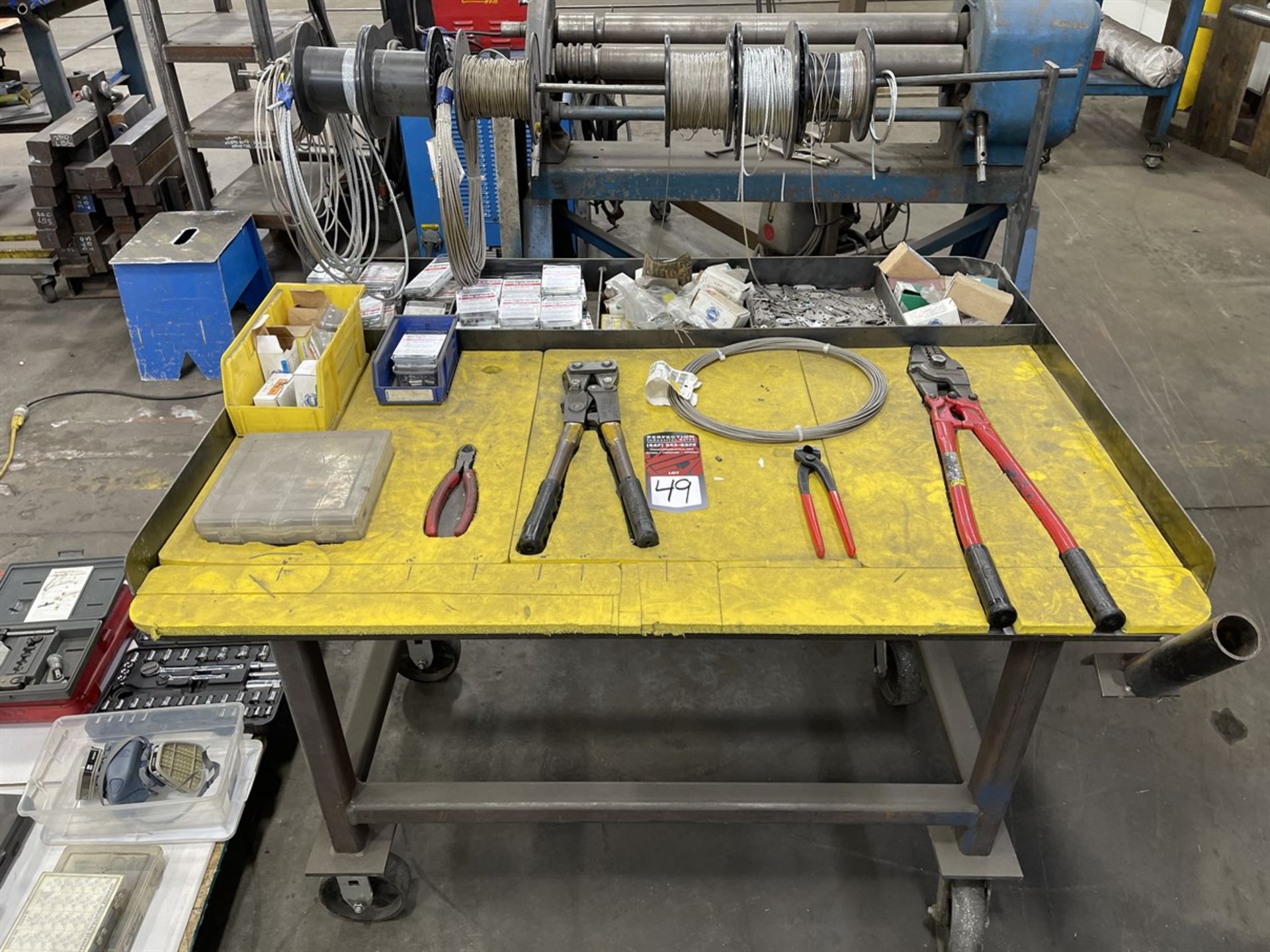 Cable Crimping Station w/ Tools and Hardware