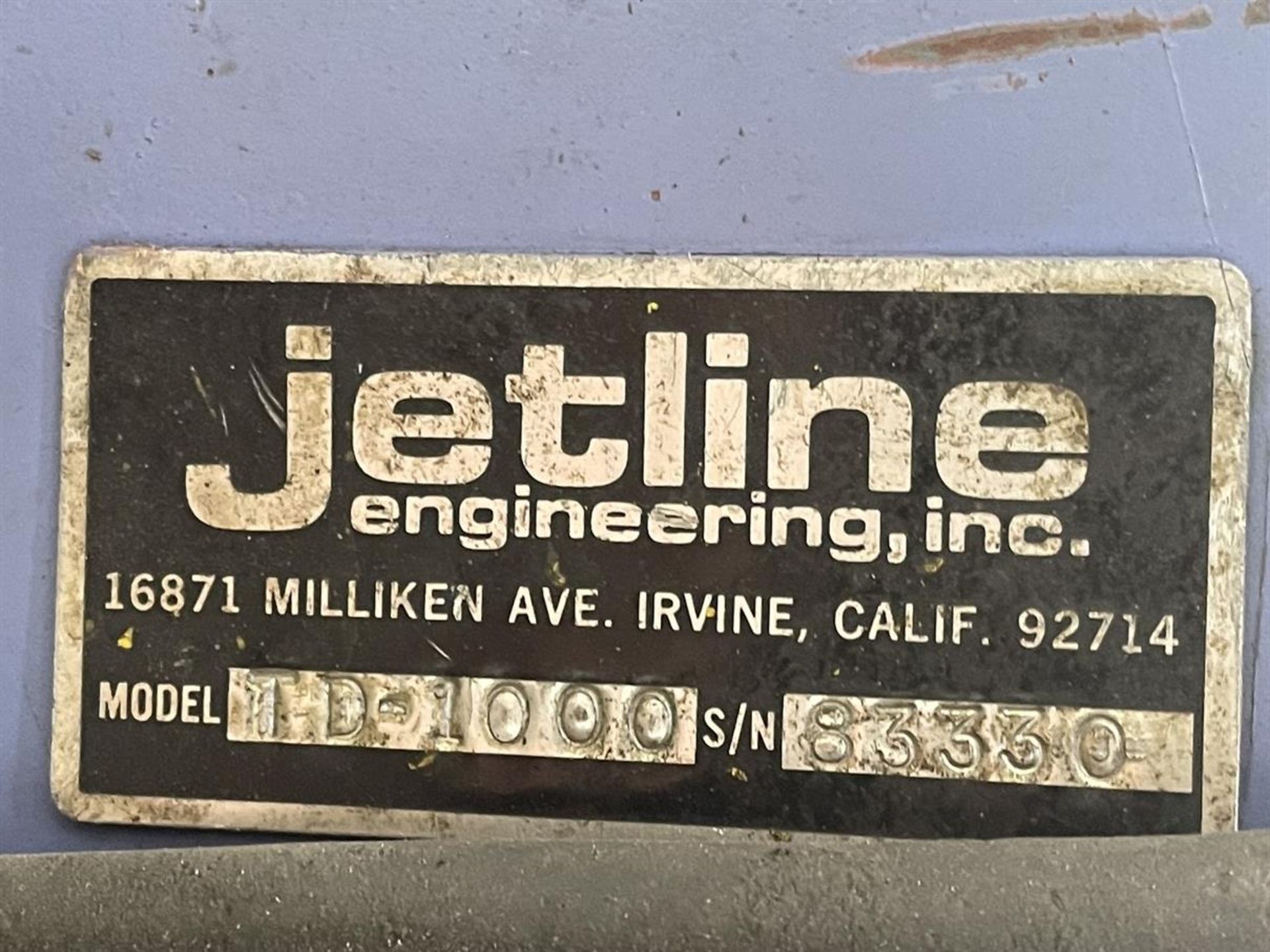 JETLINE TD-1000 Welding Rotator, s/n 83330 - Image 5 of 5