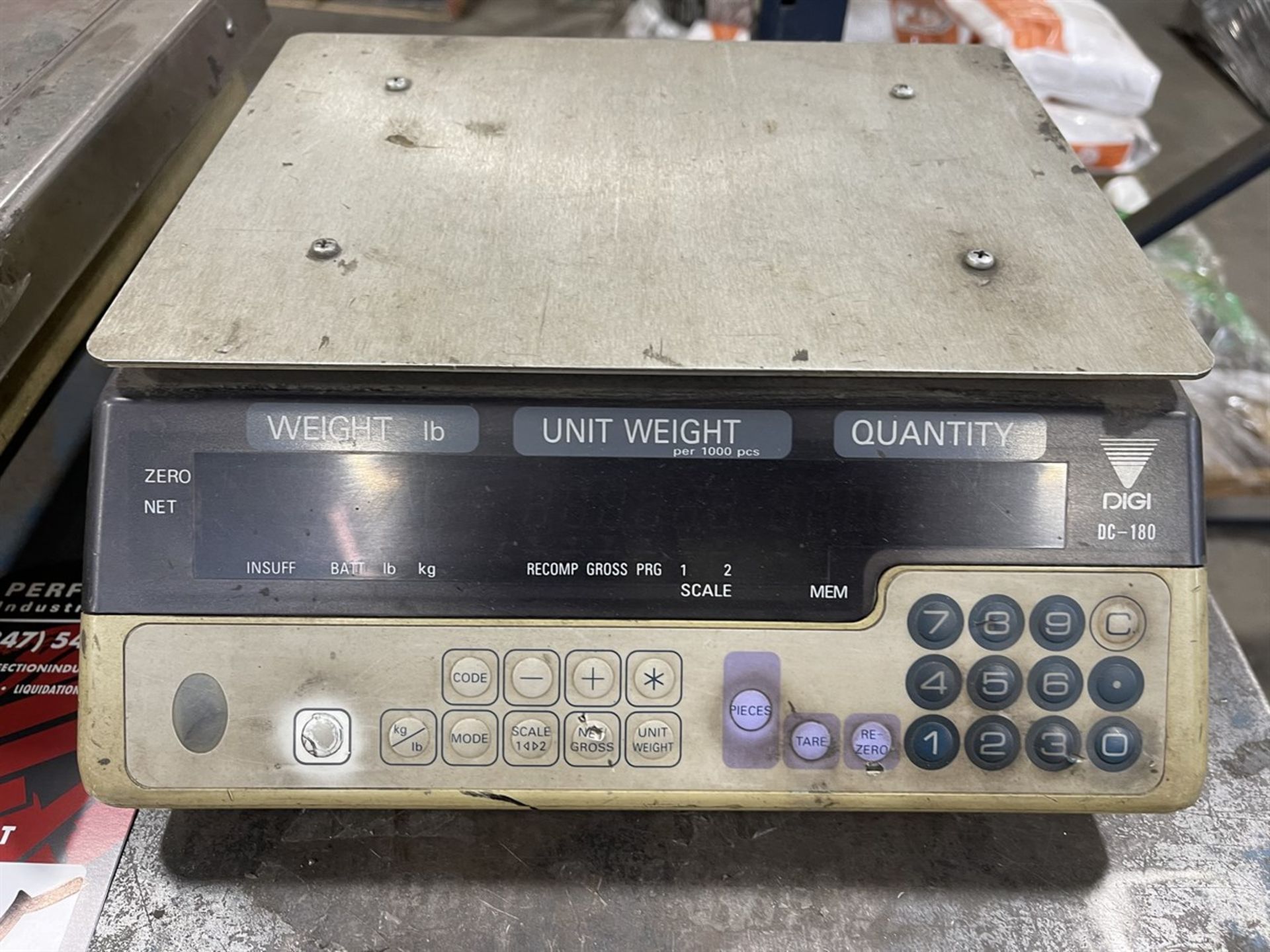 SHANGHAI TERAOKA DC-180 Digital Counting Scale w/ S-YB Platform Scale - Image 2 of 5