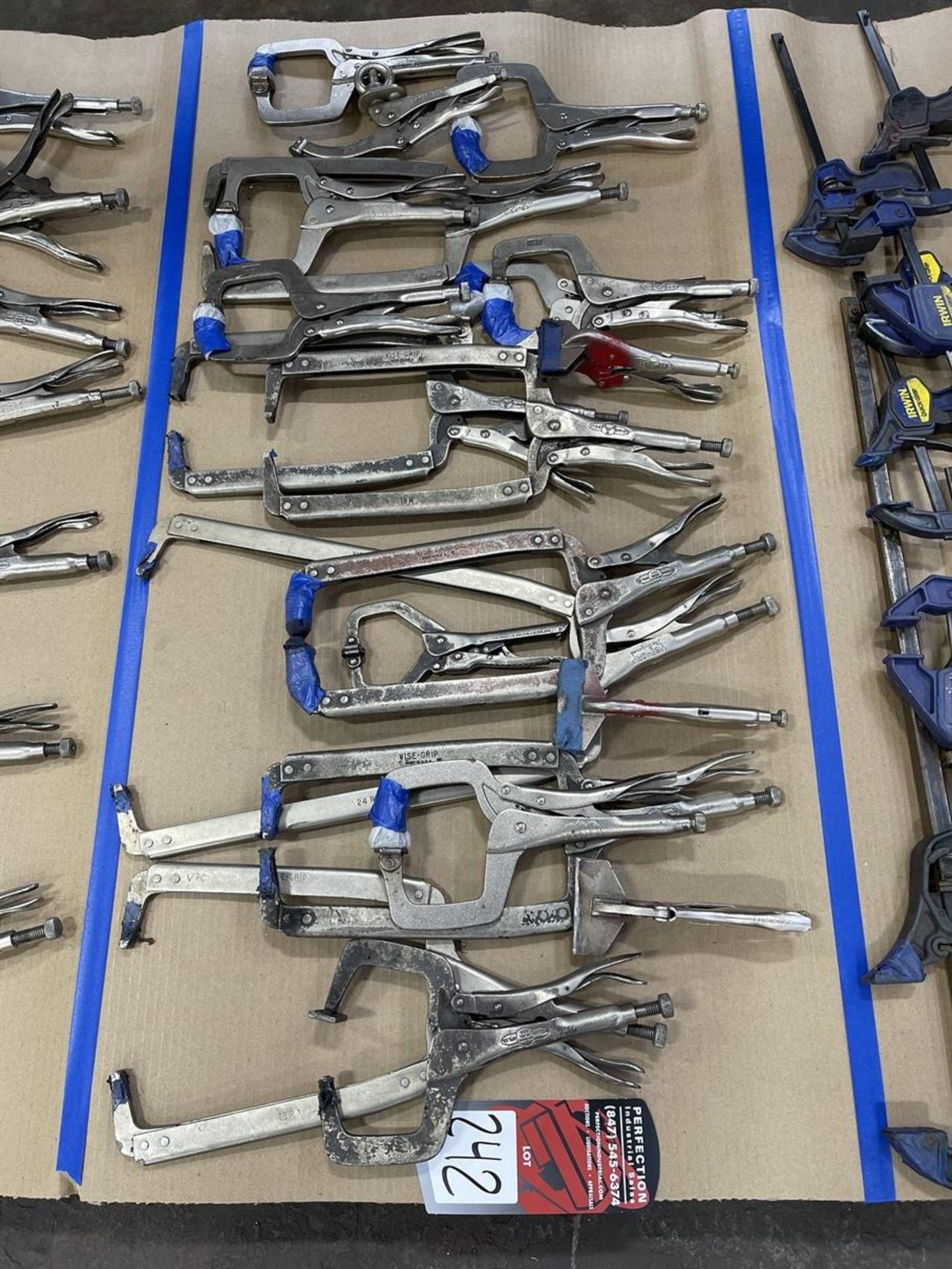 Lot of Assorted Vise Grip Locking C-Clamps