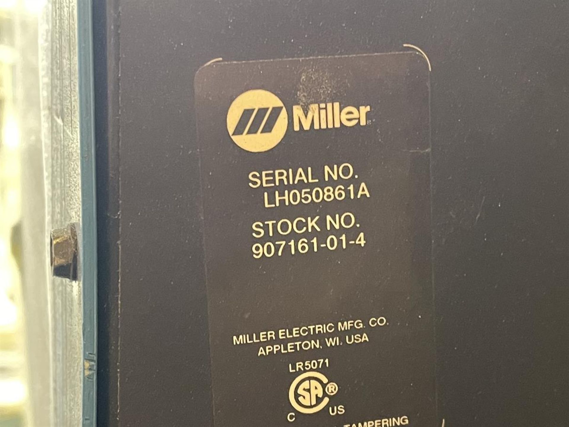 Welding Station #4- MILLER XMT 350CC/CV MIG Welder, s/n LH050861A - Image 3 of 3