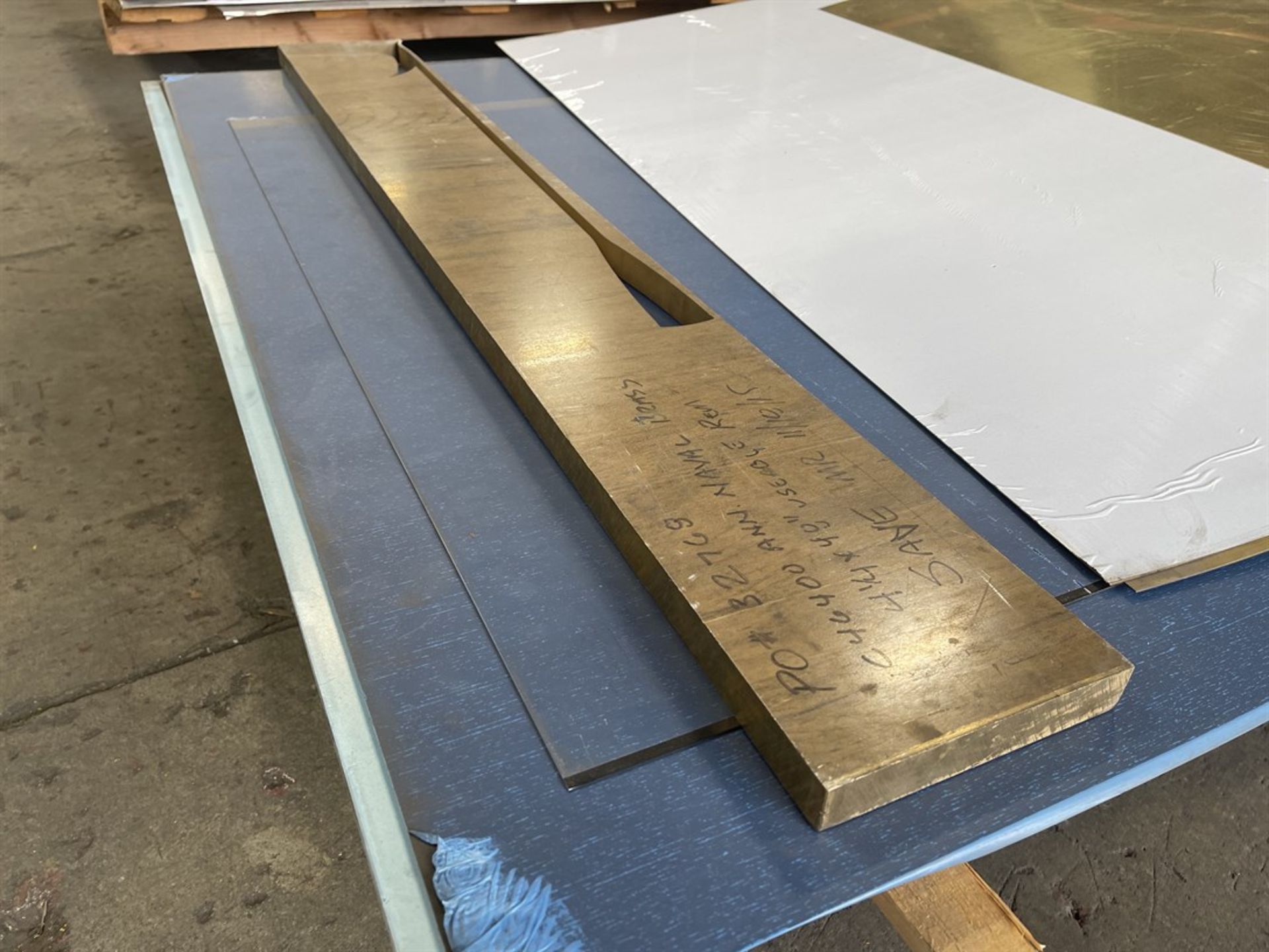 Lot of Assorted Sheet Stock Including Bronze and Clear Anodized 5052 Aluminum Sheet, Copper and - Image 4 of 5