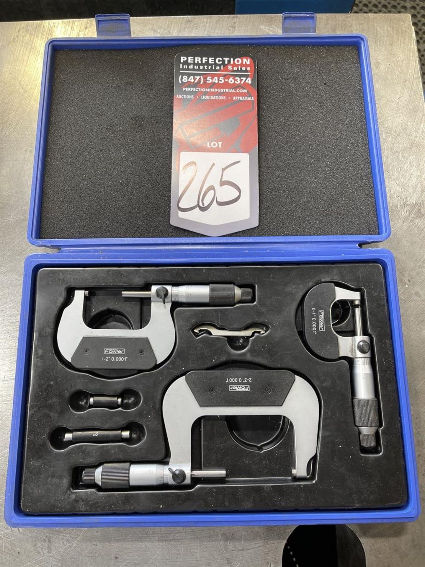 FOWLER Outside Micrometer Set from 0-3"