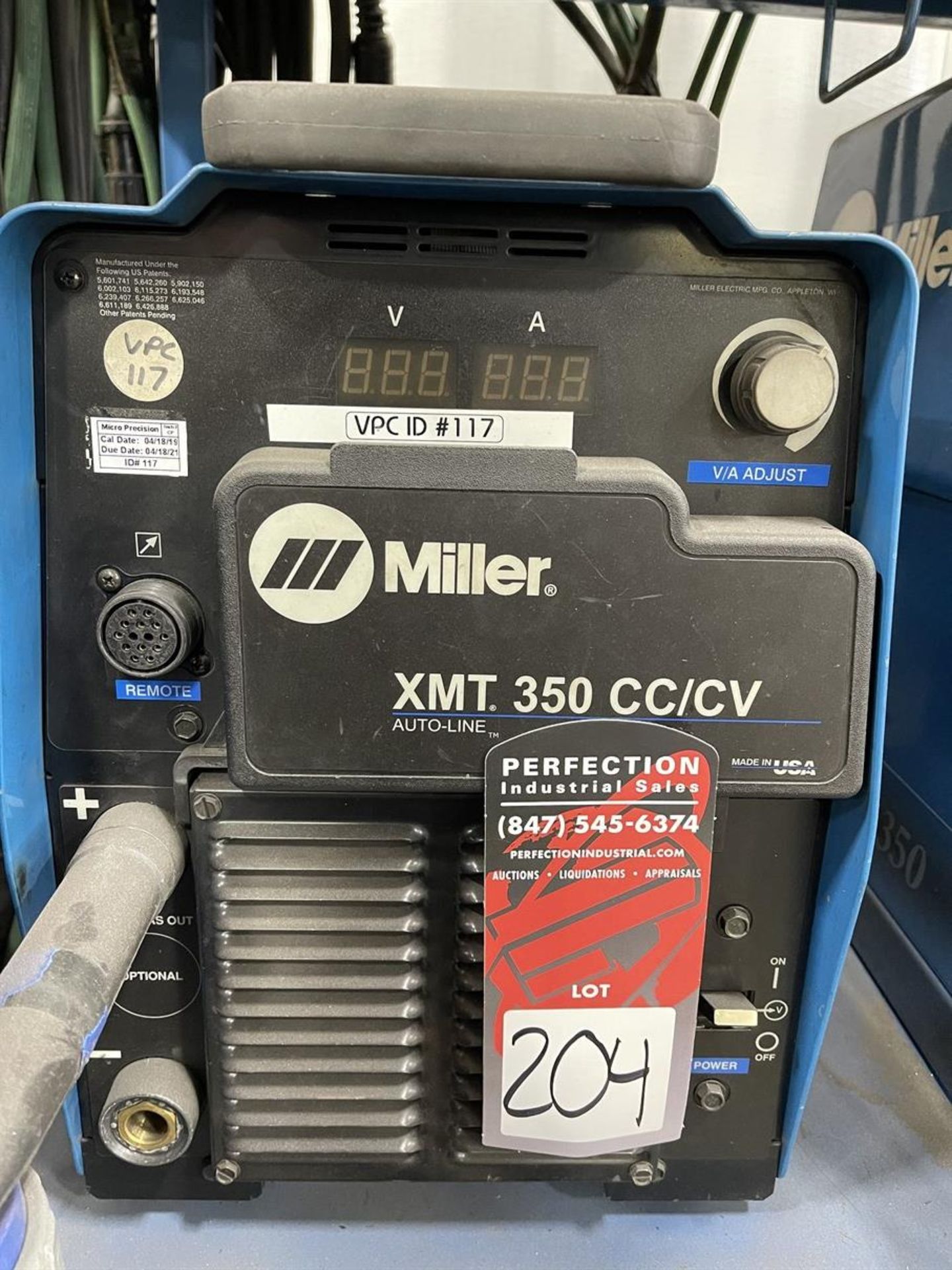 Welding Station #3- MILLER XMT 350 CC/CV MIG Welder, s/n LH050855A - Image 2 of 3