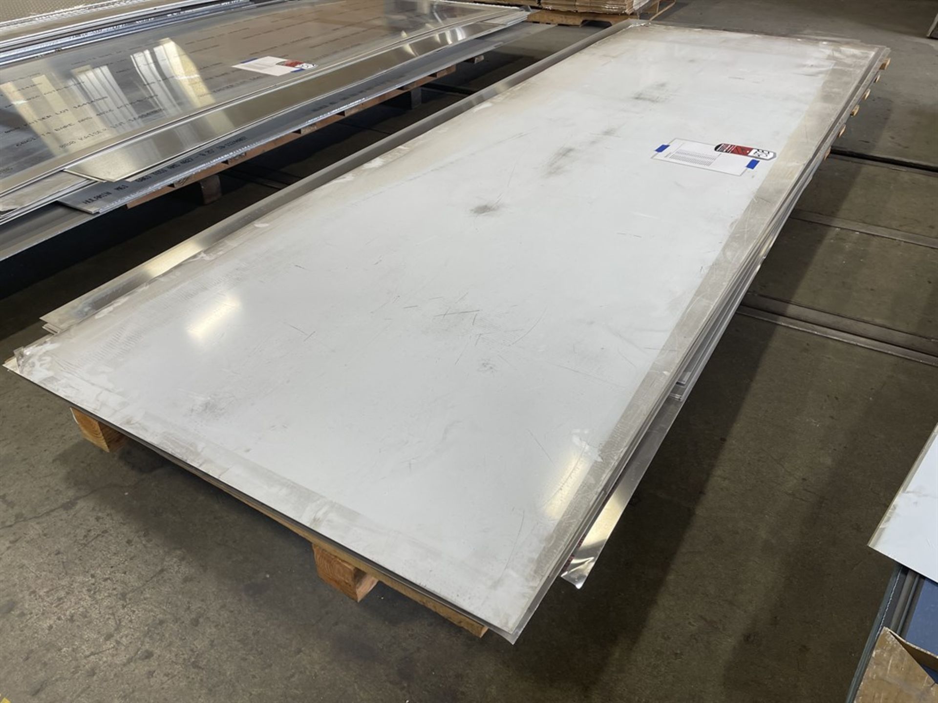 Lot of Assorted Aluminum Sheet Stock Including 5052, 6061 and 7075