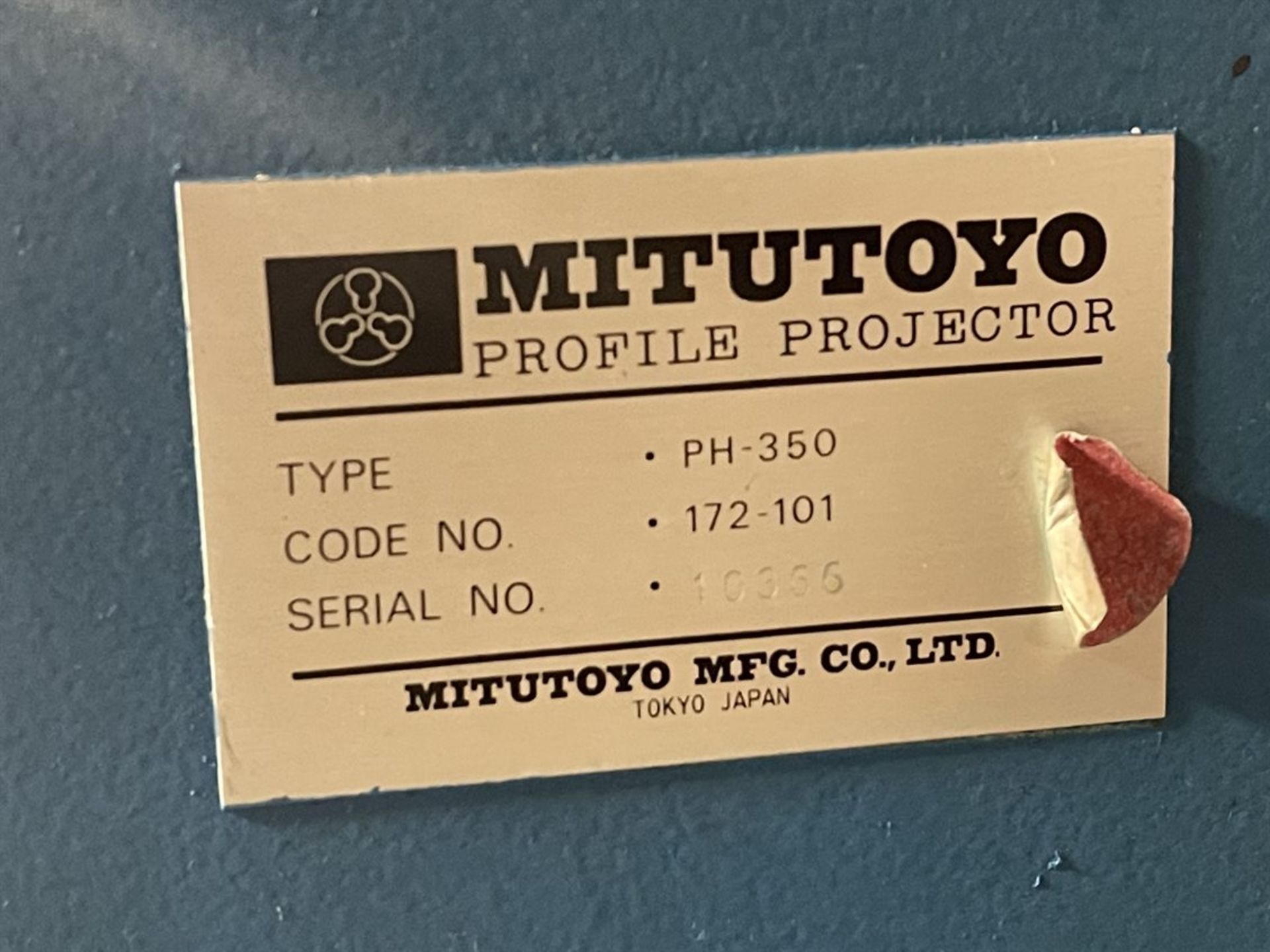 MITUTTOYO PH-350 Profile Projector, s/n 10366 - Image 6 of 6